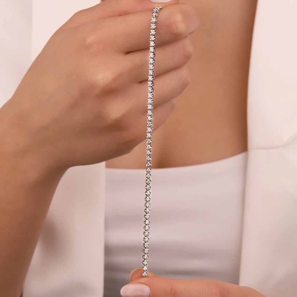 1,78 Karat Pırlanta Su Yolu Bileklik