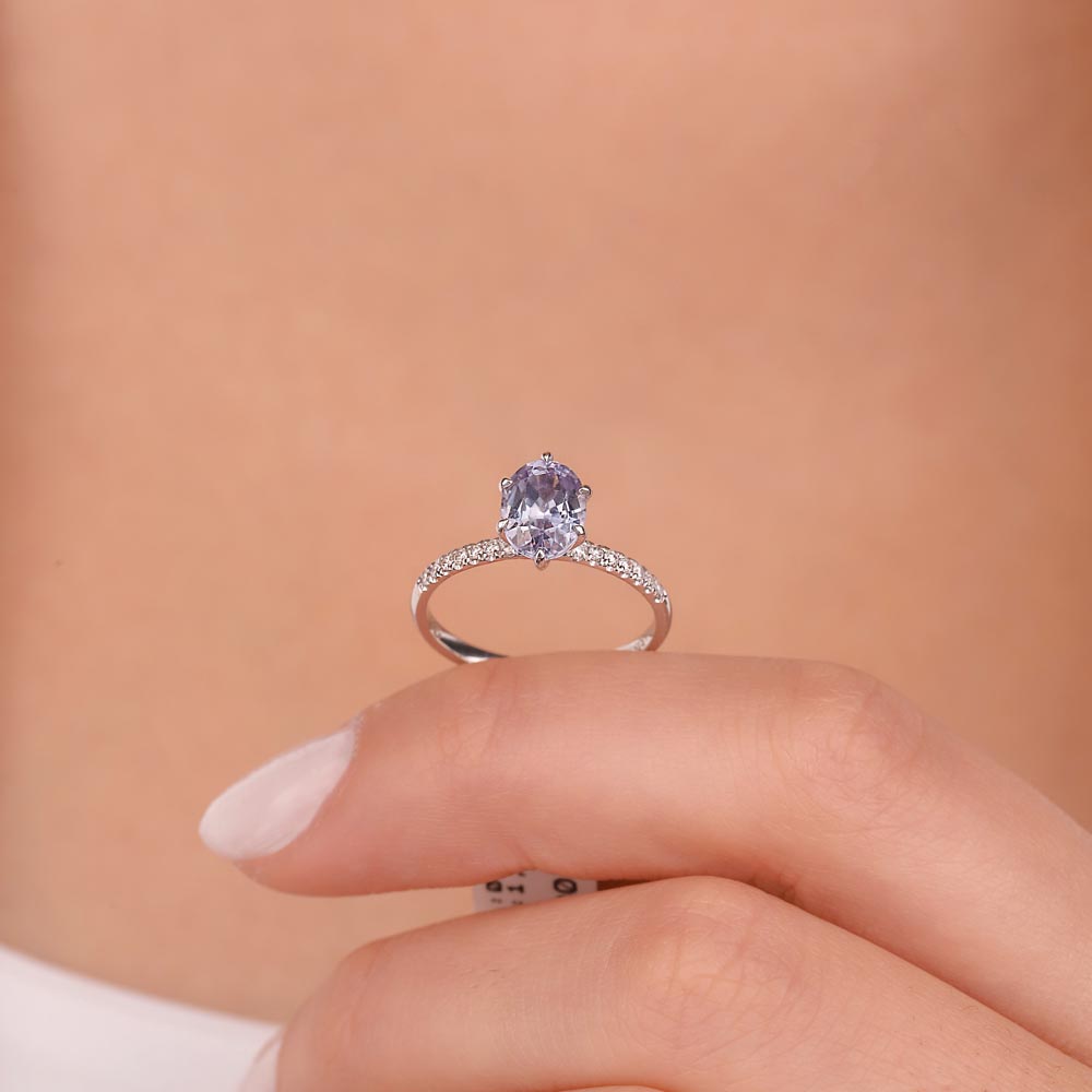 2,08 Karat Pırlanta Özel Tasarım Royale Safir Yüzük