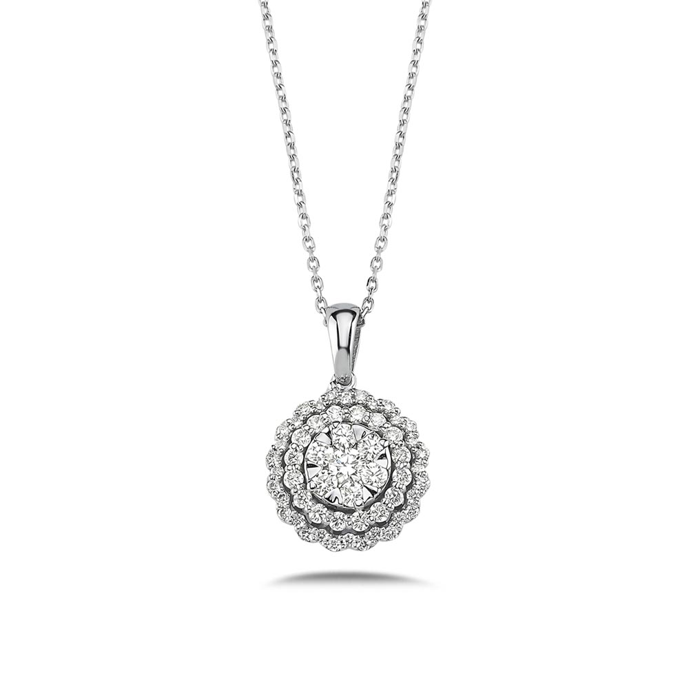 0.52 Karat Pırlanta Pırlanta Coronet Kolye