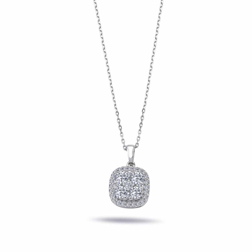 0,46 Karat Pırlanta Taşlı Daisy Coronet Kolye