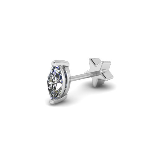 0,10 Karat Markiz Kesim Pırlanta Tektaş Hızma - LP05277