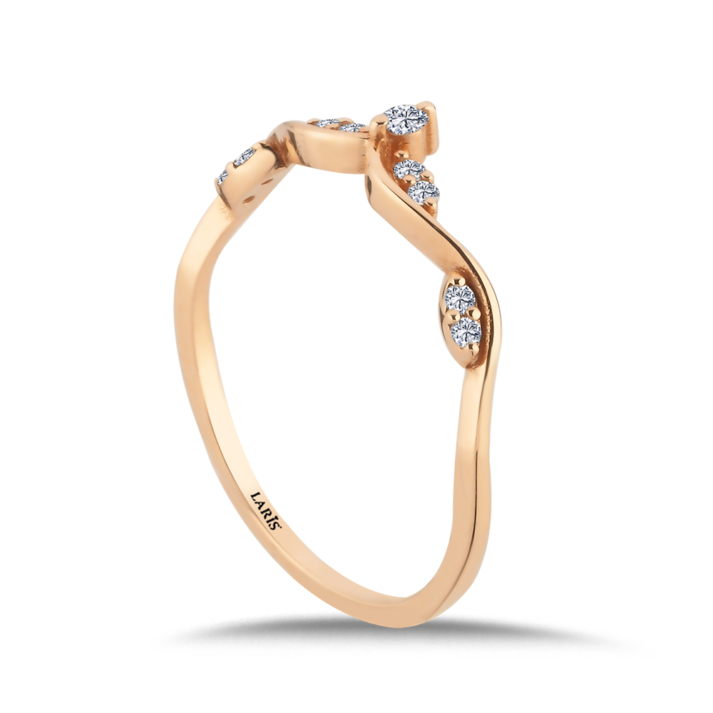 Özel Tasarım Yüzükler 0,10 Karat Pırlanta Yüzük - LP08083