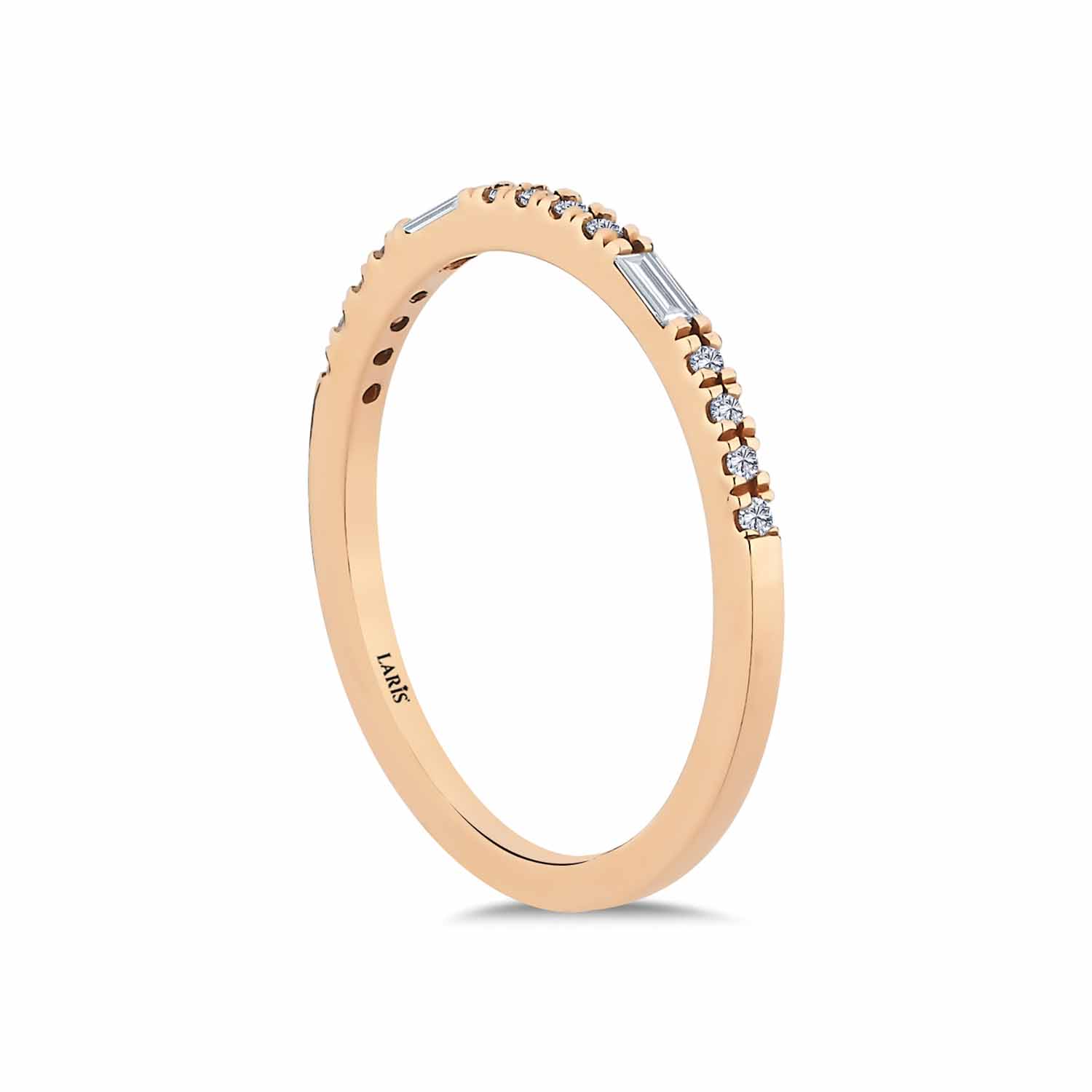 0,11 Karat Pırlanta Vintage Yarımtur Yüzük - LP05489