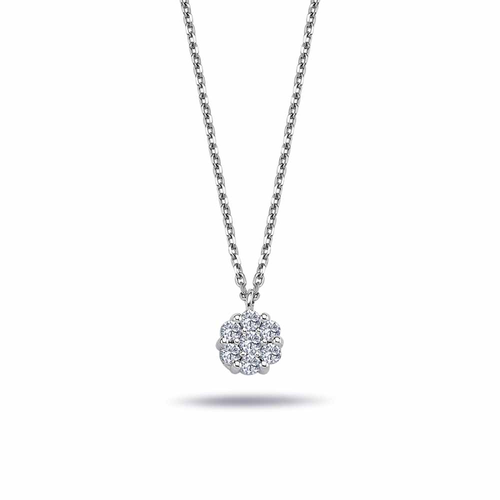 0,15 Karat Pırlanta Coronet Kolye - LP05945
