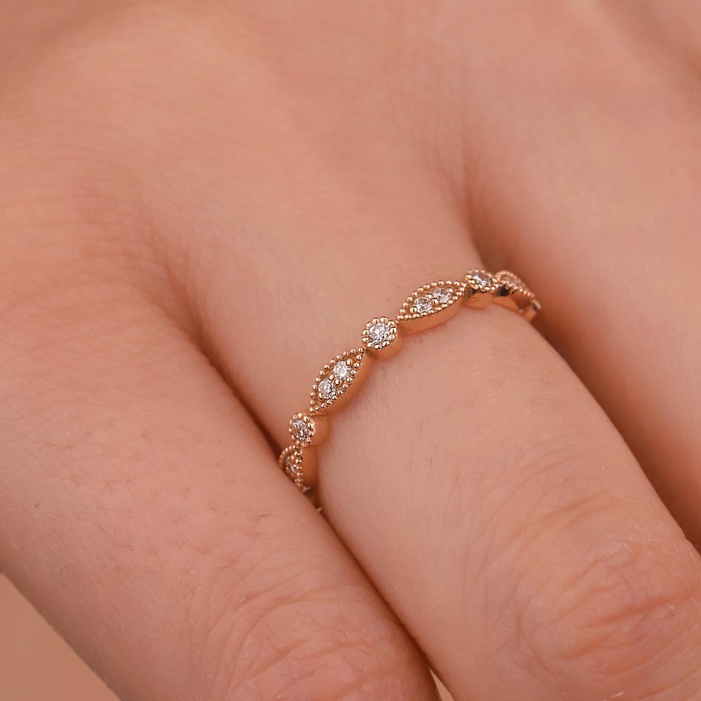 0,15 Karat Pırlanta Vintage Yarımtur - LP11148