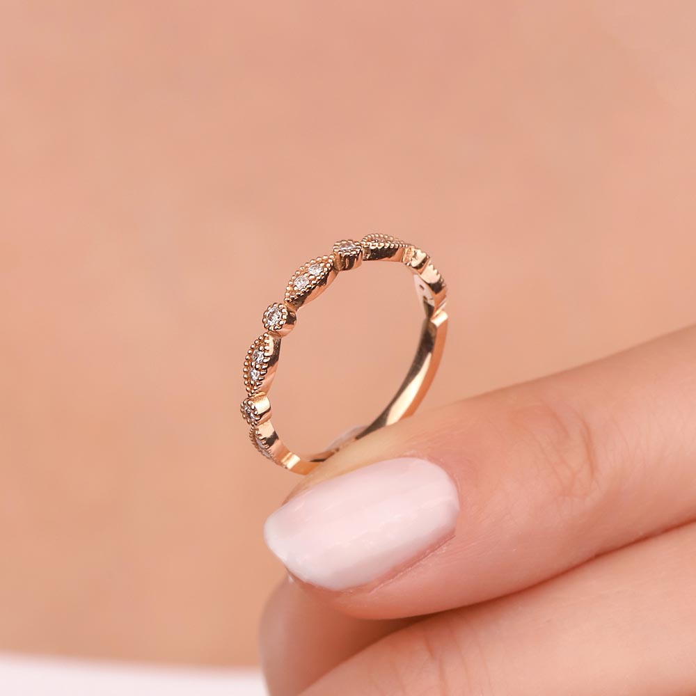 0,15 Karat Pırlanta Vintage Yarımtur - LP11148