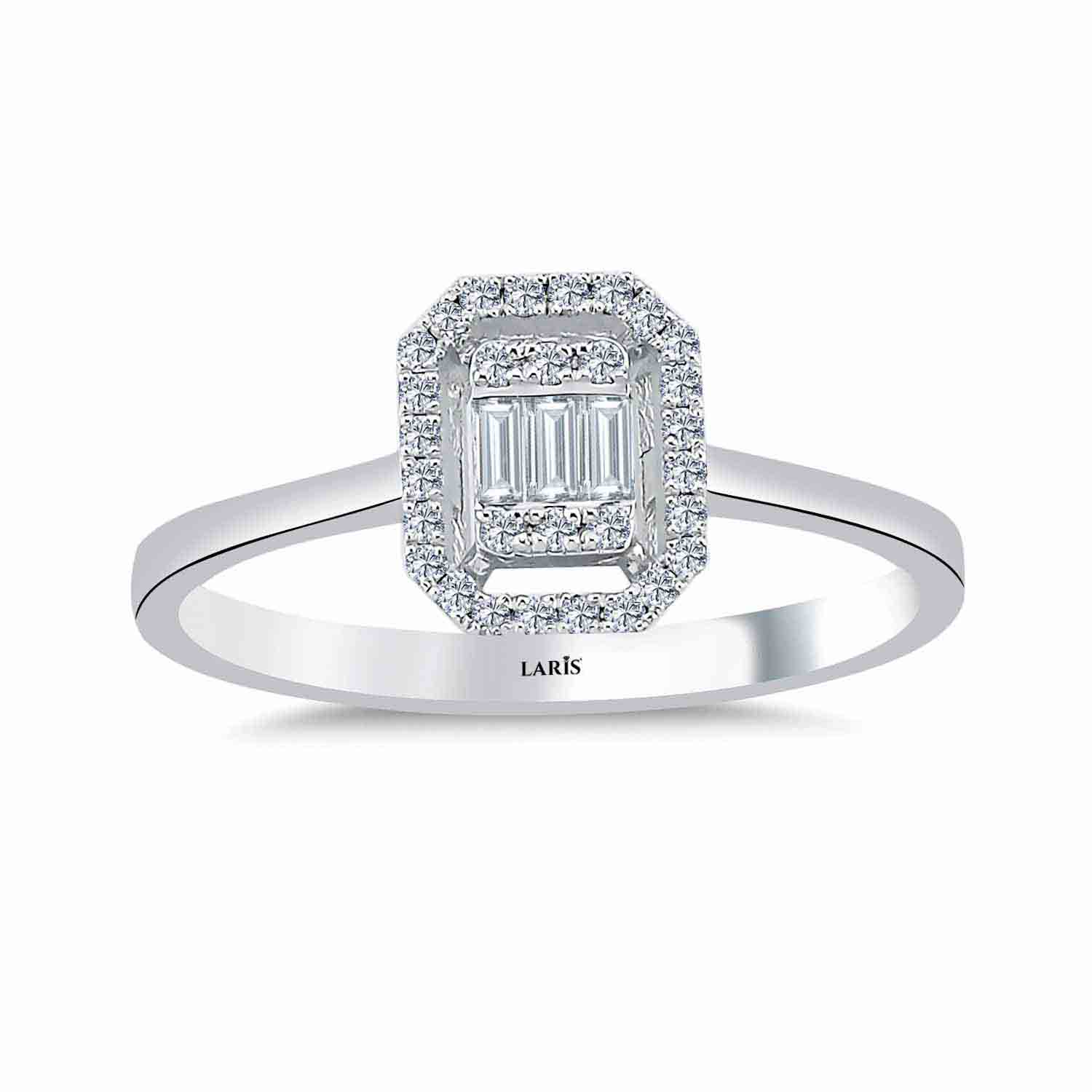 0,16 Karat Pırlanta Elysia Baget Yüzük - LP09438