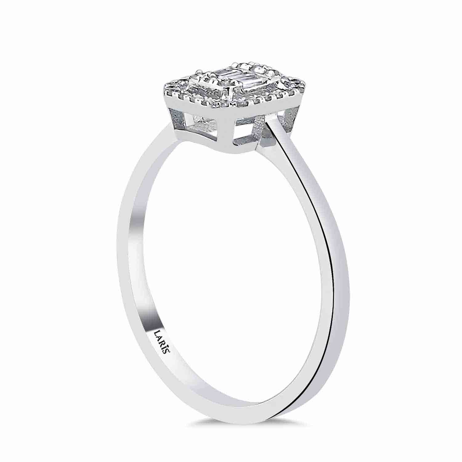 0,16 Karat Pırlanta Elysia Baget Yüzük - LP09438