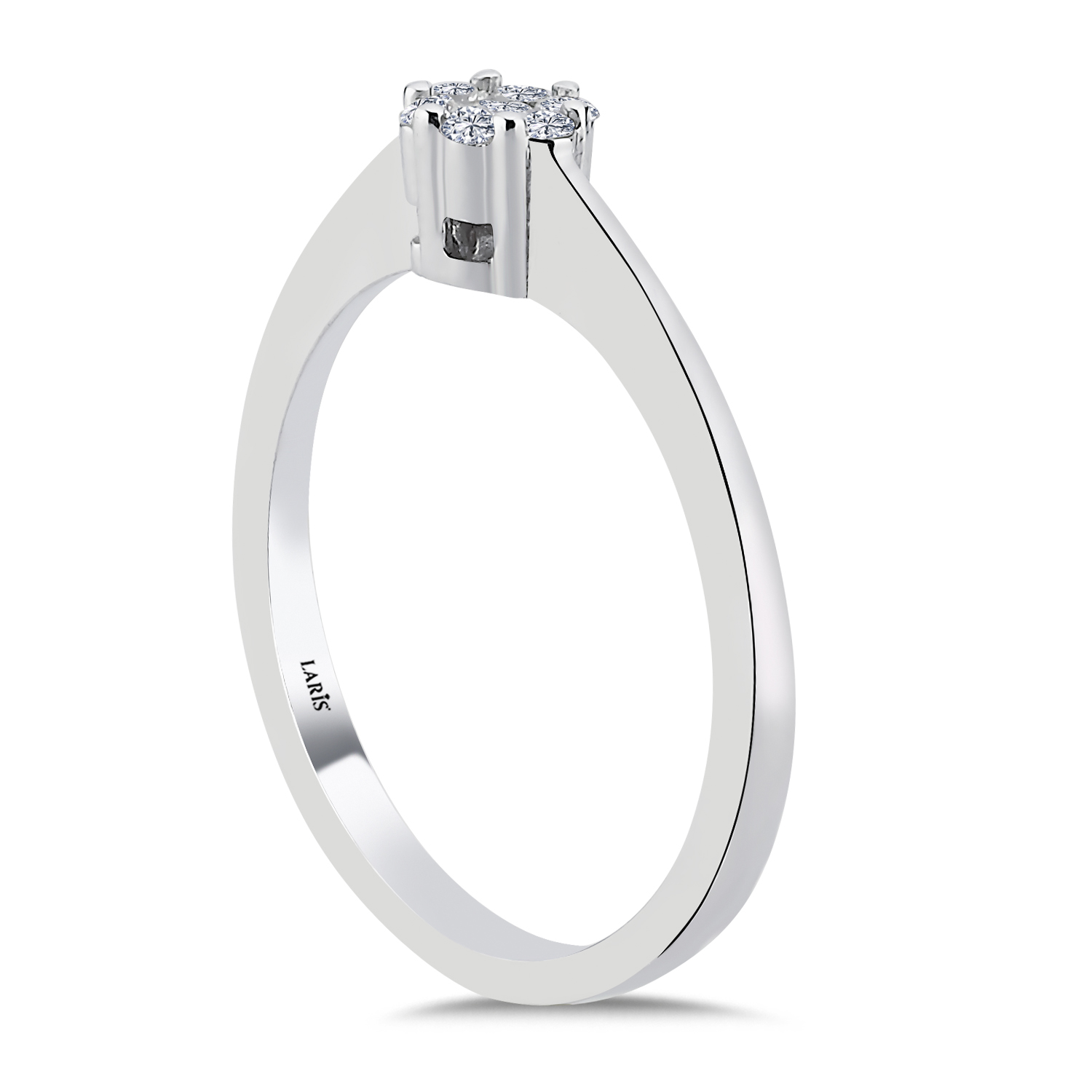 0.16 Karat Pırlanta Taşlı Coronet Yüzük - LP01512