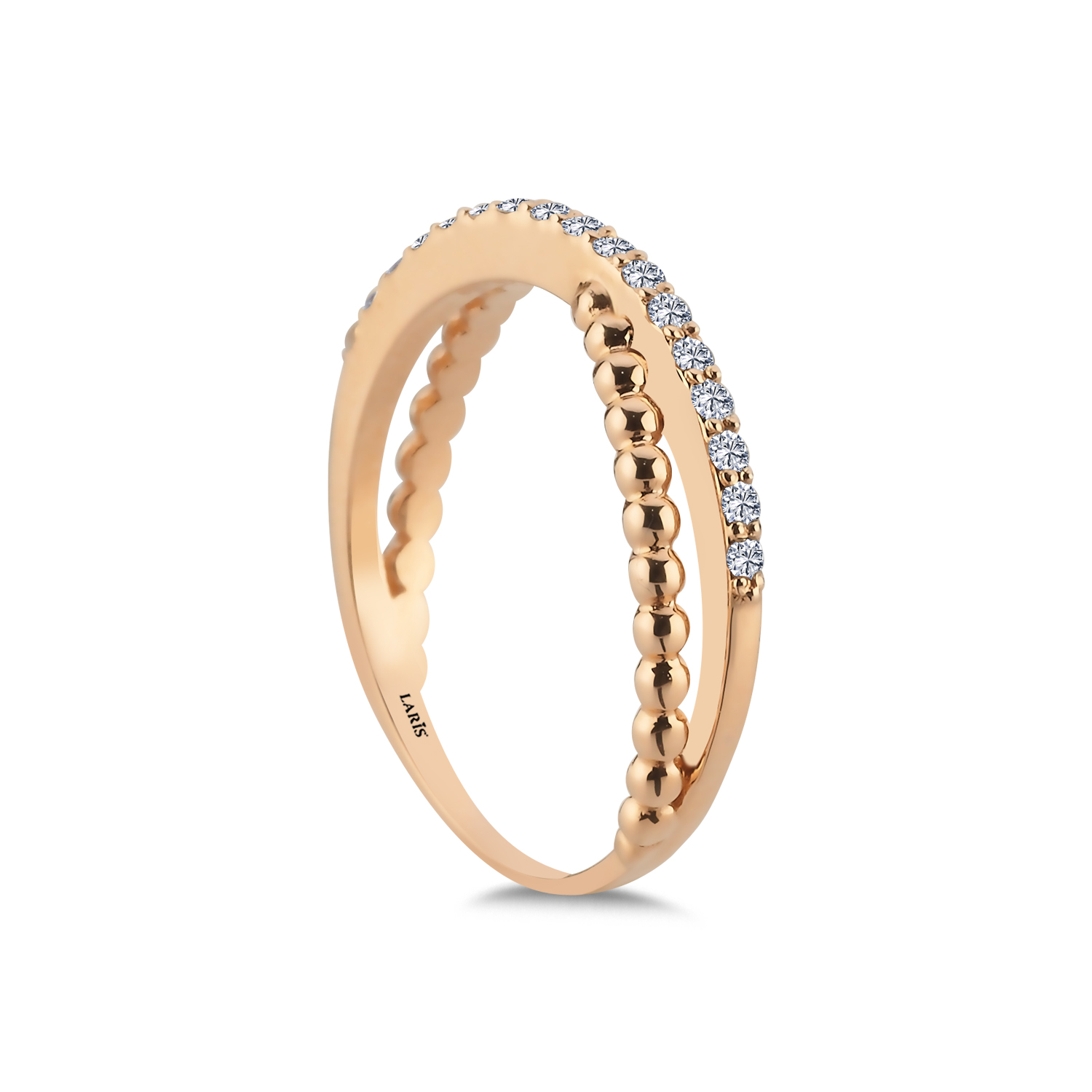 Özel Tasarım Yüzükler 0,16 Karat Pırlanta Étoile Tasarım Yüzük - LP08034