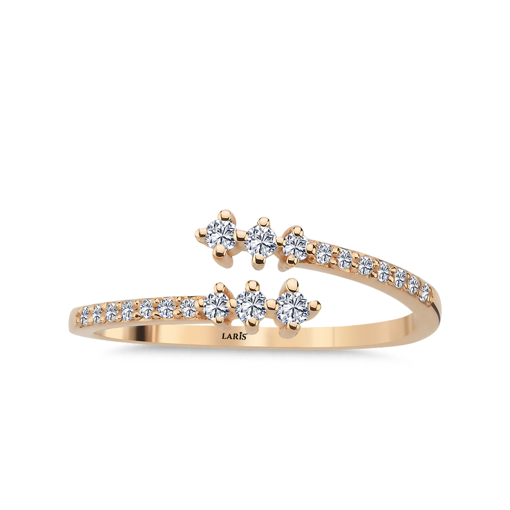 Özel Tasarım Yüzükler 0,17 Karat Pırlanta Allure Tasarım Yüzük - LP10738