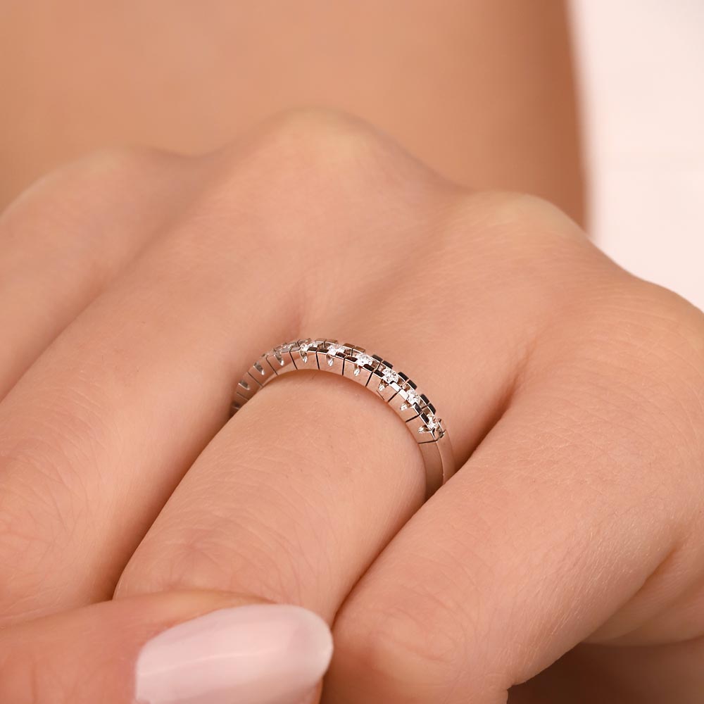 0,17 Karat Pırlanta Yarımtur Yüzük - LP08090