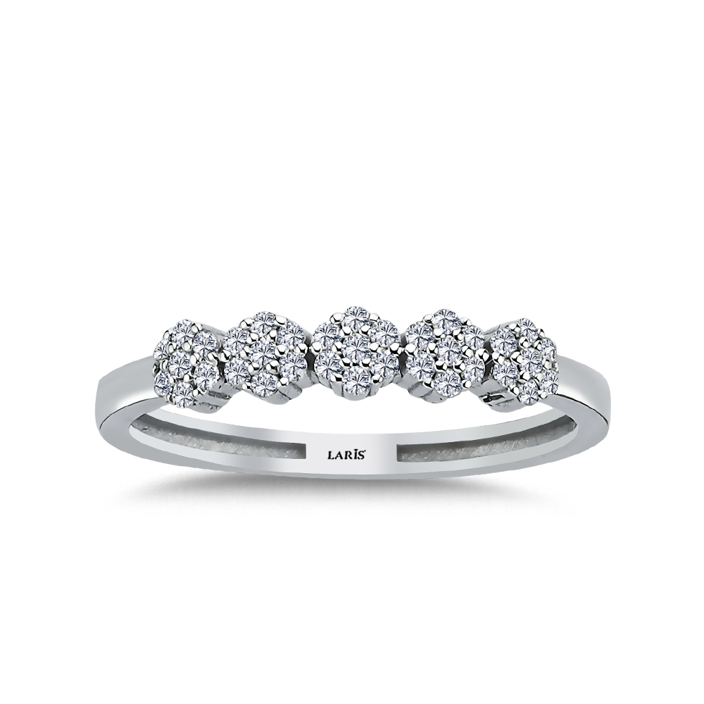 0,23 Karat Pırlanta Beştaş Coronet Yüzük - LP07558