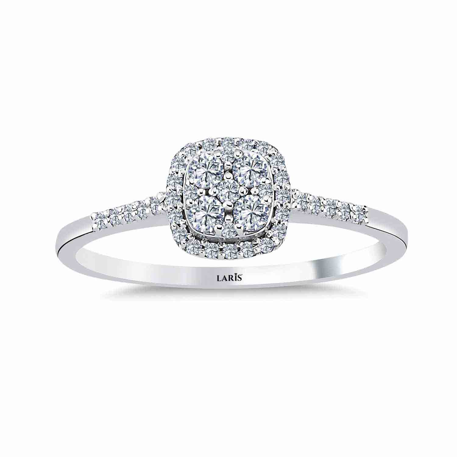 0,23 Karat Pırlanta Daisy Coronet Yüzük - LP07550