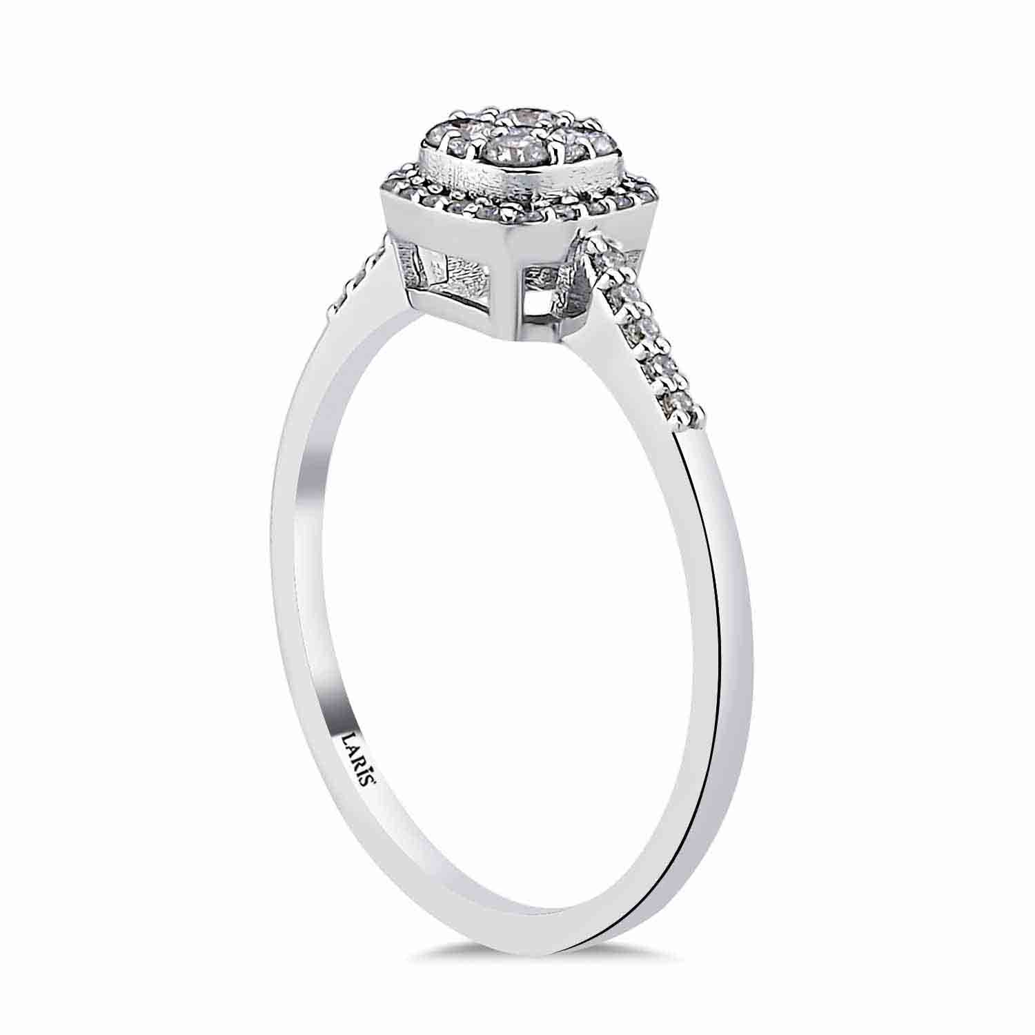 0,23 Karat Pırlanta Daisy Coronet Yüzük - LP07550