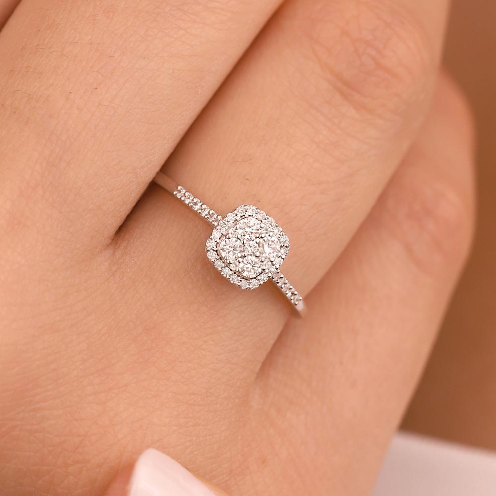 0,23 Karat Pırlanta Daisy Coronet Yüzük - LP07550