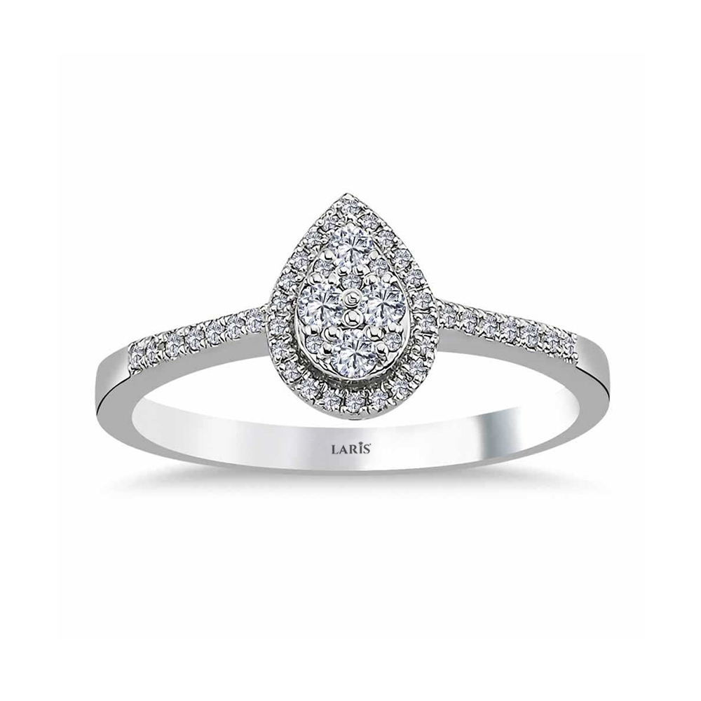 0,23 Karat Pırlanta Damla Coronet Yüzük - LP09932