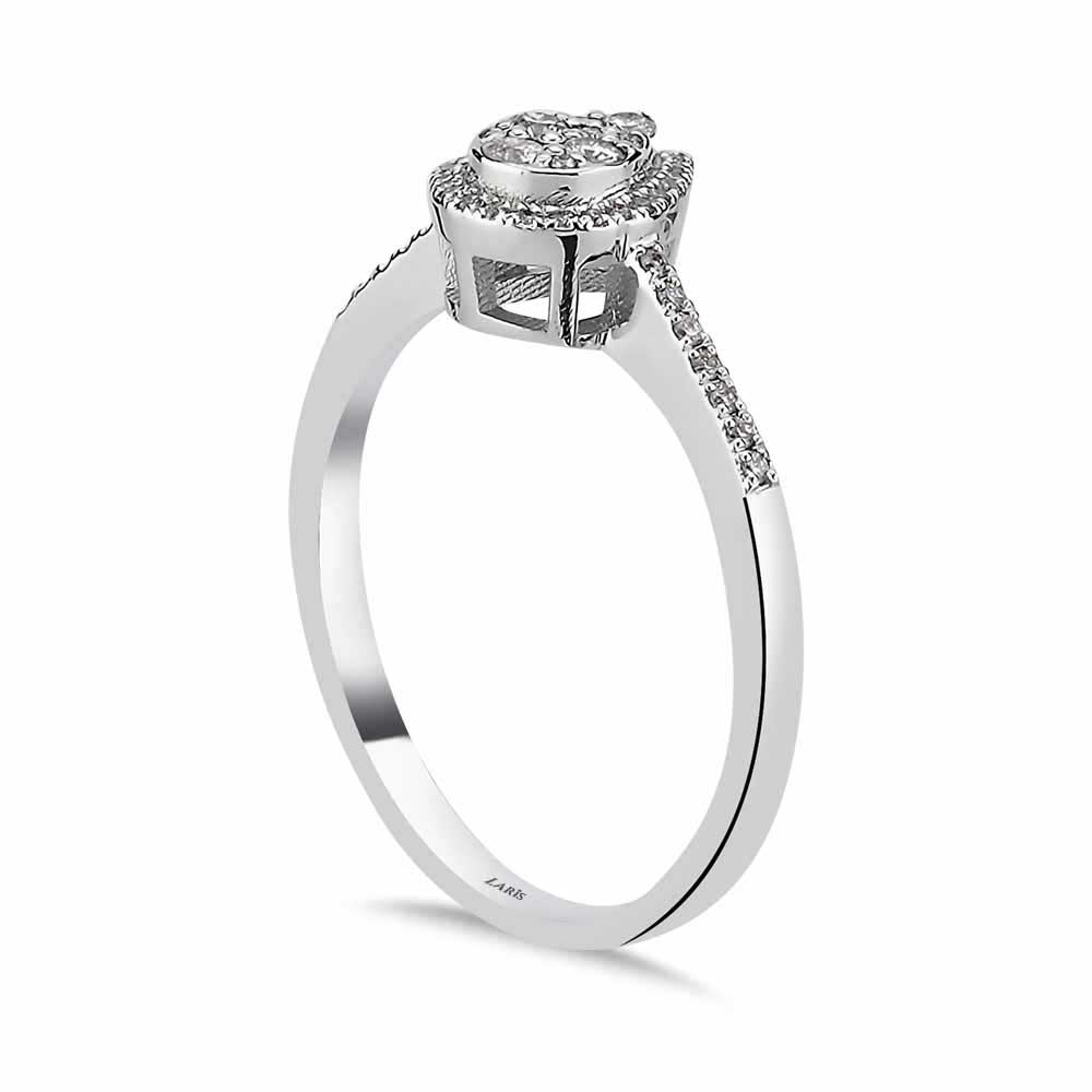 0,23 Karat Pırlanta Damla Coronet Yüzük - LP09932