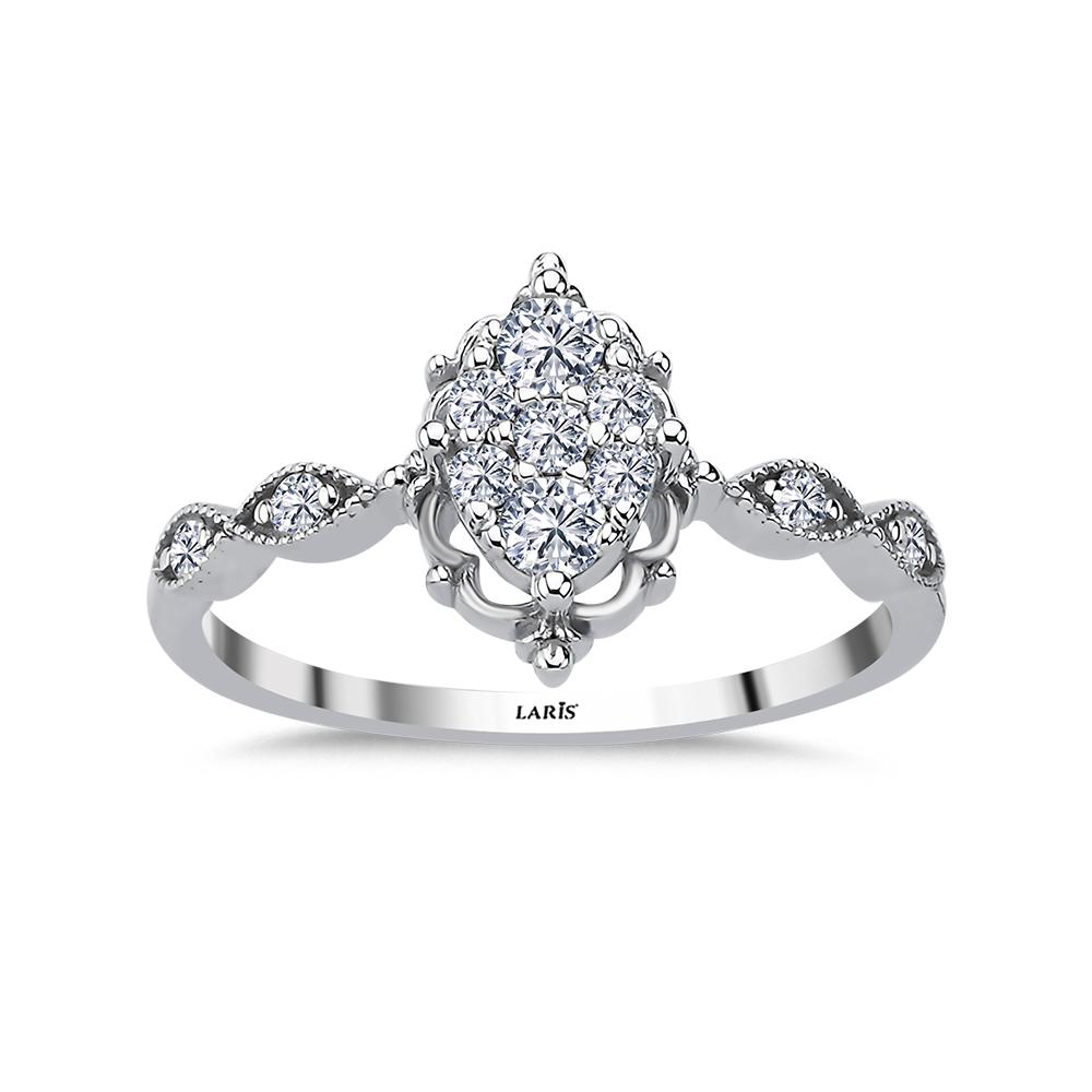 0,23 Karat Pırlanta Illusion Coronet Yüzük - LP12080