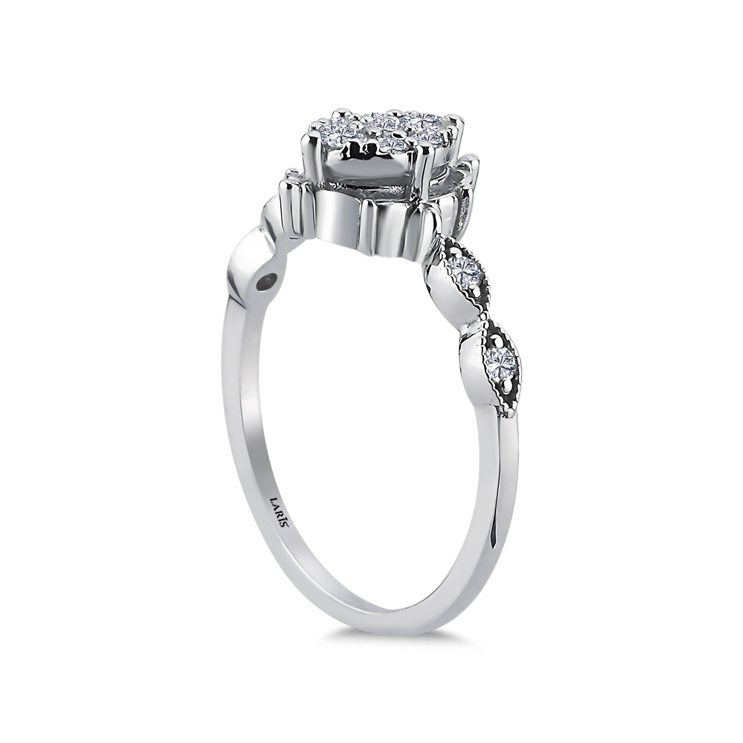 0,23 Karat Pırlanta Illusion Coronet Yüzük - LP12080