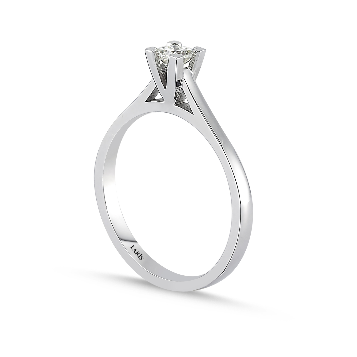 0,24 Karat Prenses Kesim Pırlanta Tektaş Yüzük - LP01216