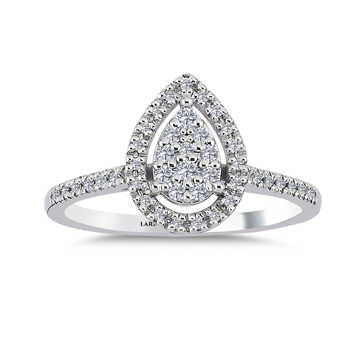 0.25 Karat Pırlanta Damla Coronet Yüzük - LP02718