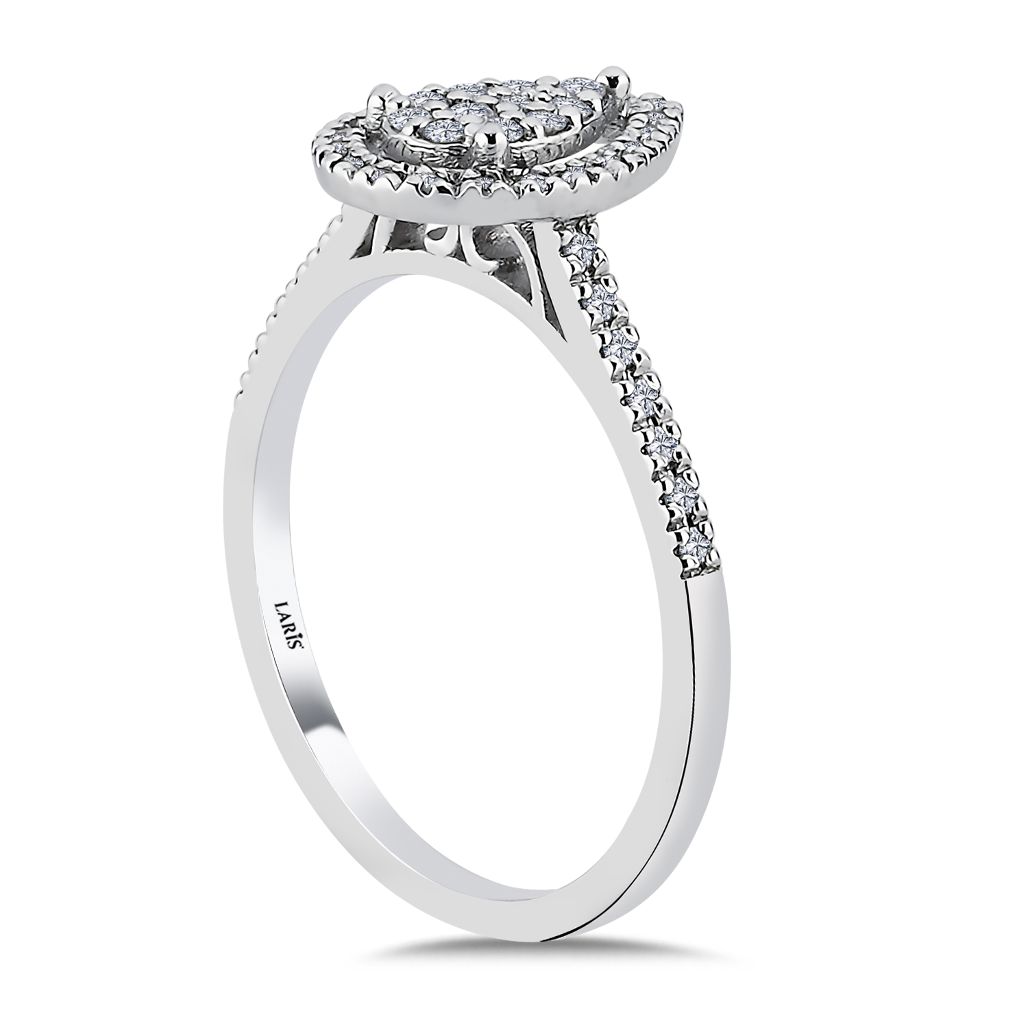 0.25 Karat Pırlanta Damla Coronet Yüzük - LP02718