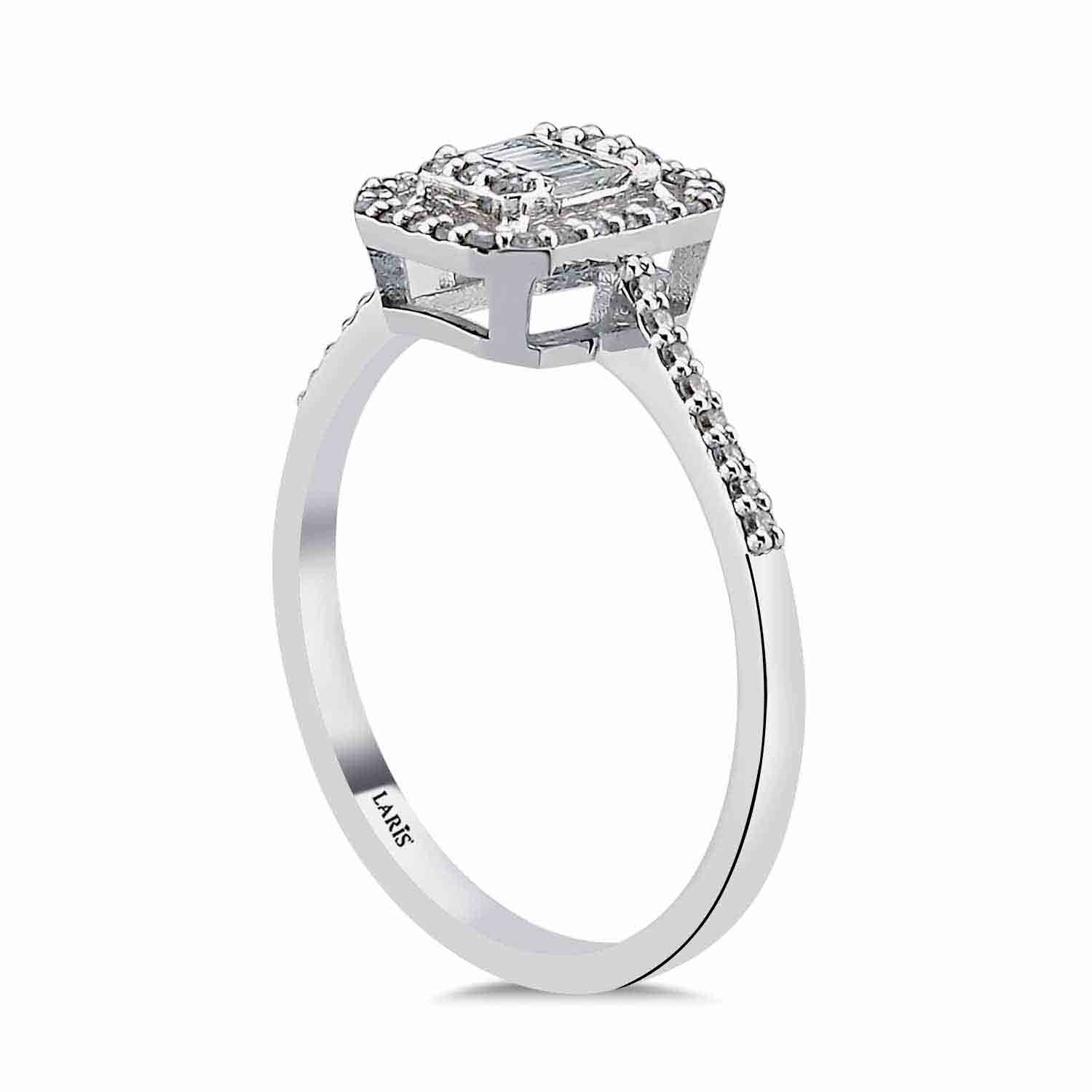 0,25 Karat Pırlanta Elysia Baget Yüzük - LP11864