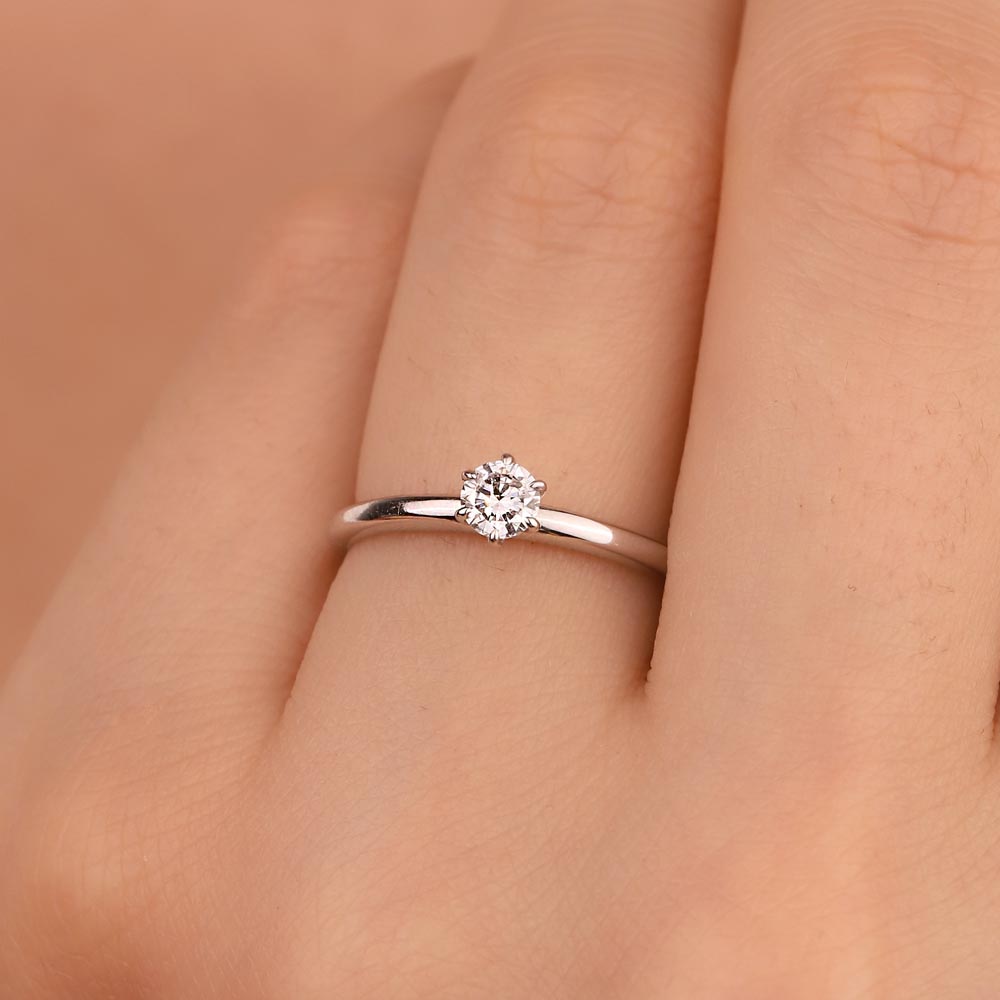 0,25 Karat Pırlanta TiffanyTektaş Yüzük - LP00558