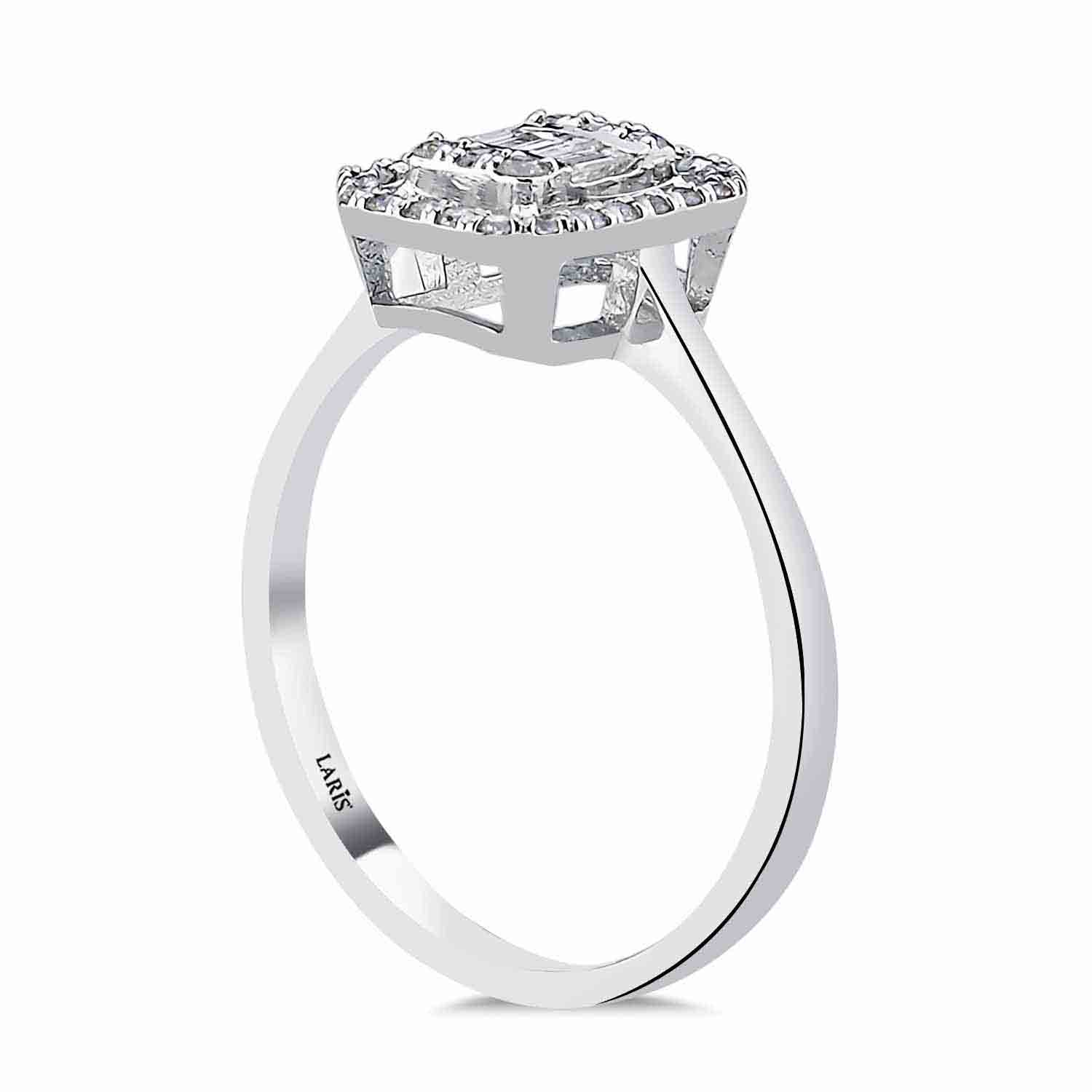 Baget Yüzükler 0,26 Karat Pırlanta Elysia Baget Yüzük