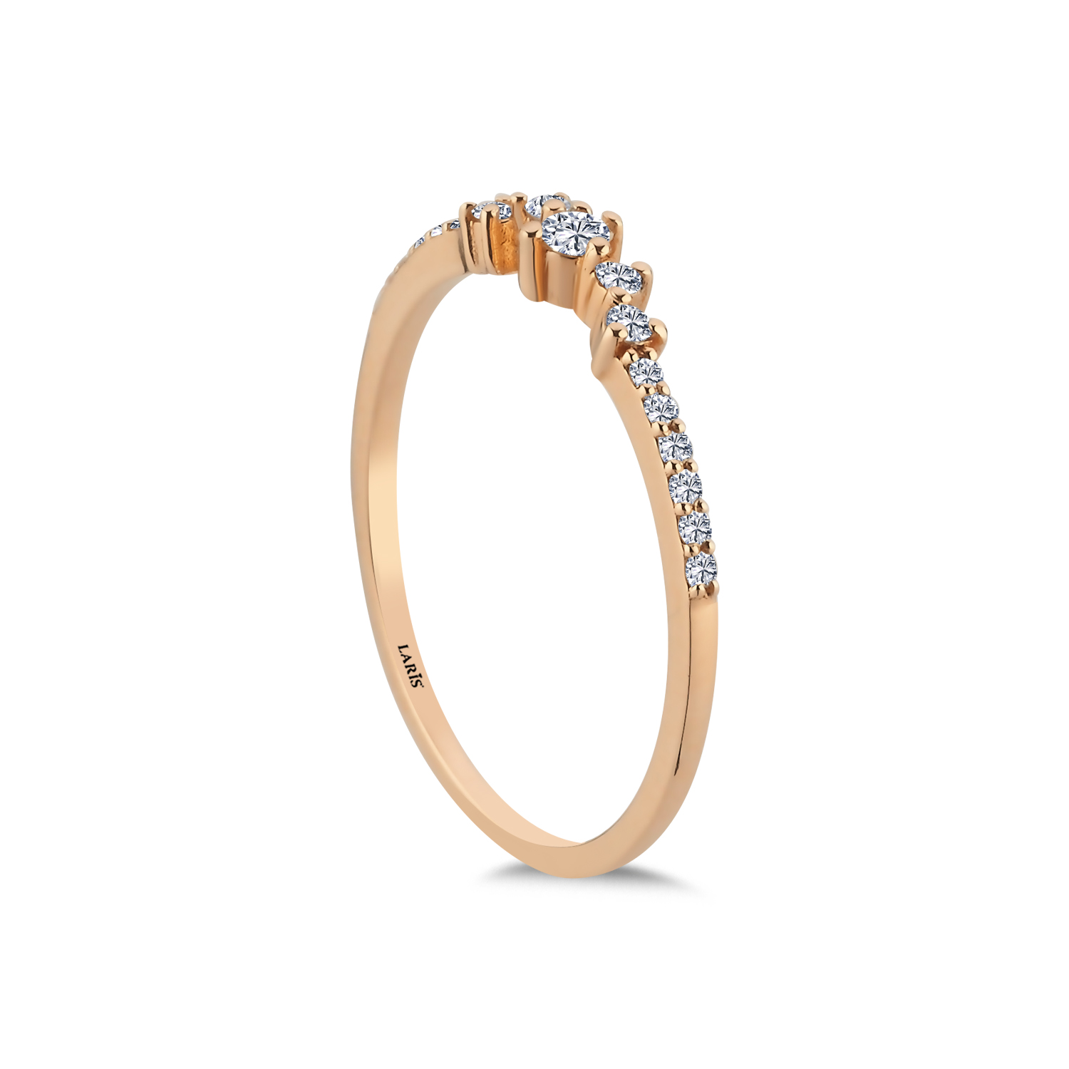 Tamtur / Yarımtur Yüzükler 0,27 Karat Pırlanta Brillia Tasarım Yüzük - LP12082