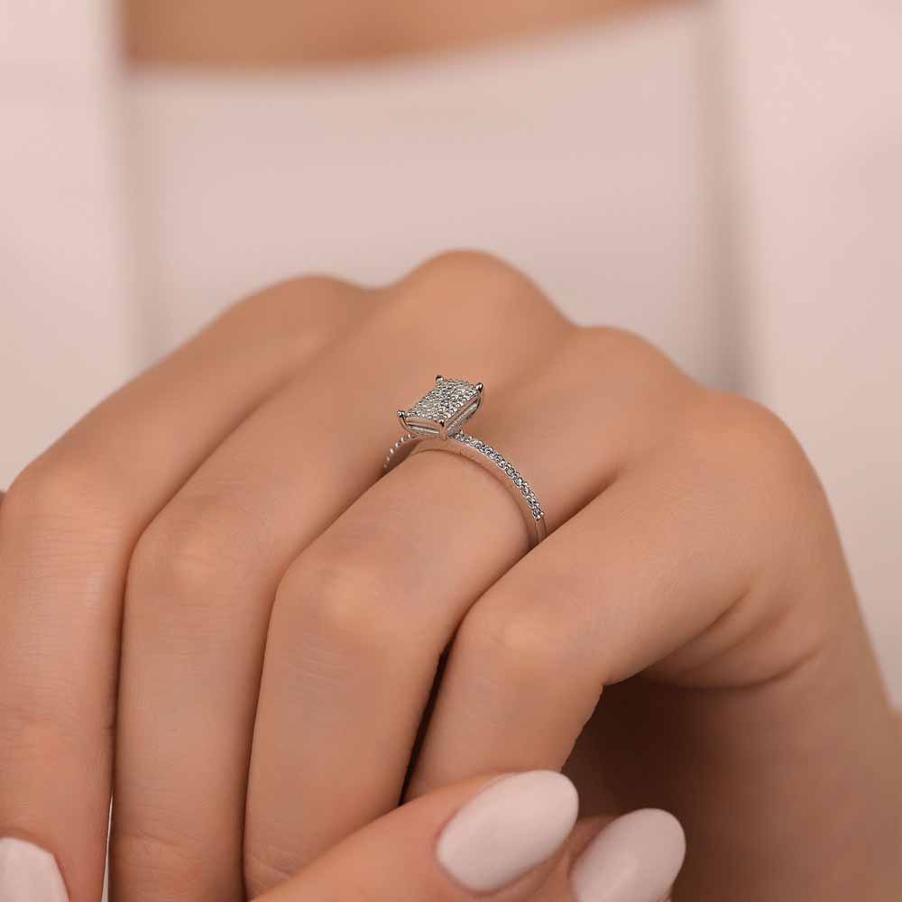 0.27 Karat Pırlanta Coronet Yüzük - LP09344