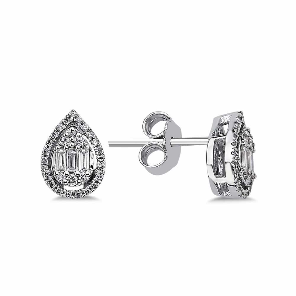 0,27 Karat Pırlanta Damla Baget Küpe - LP05727