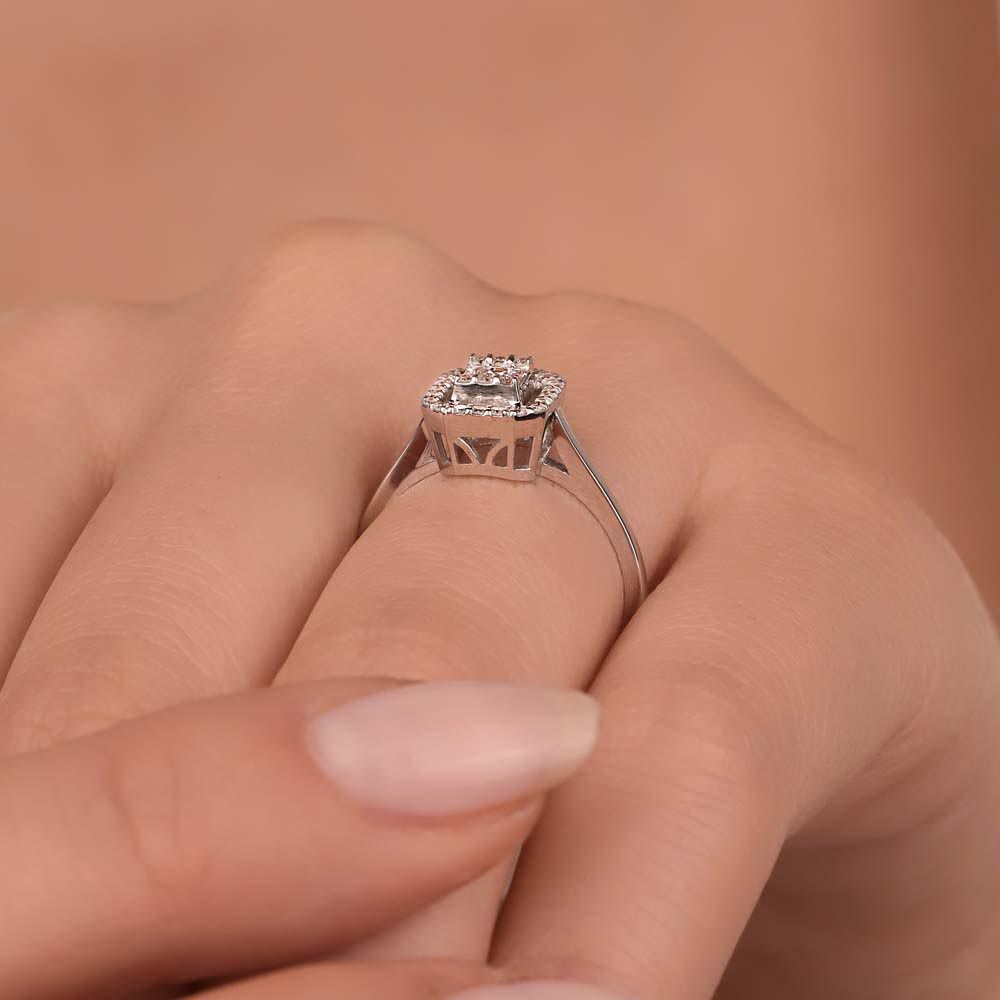 0.27 Karat Pırlanta Flora Baget Yüzük - LP11888