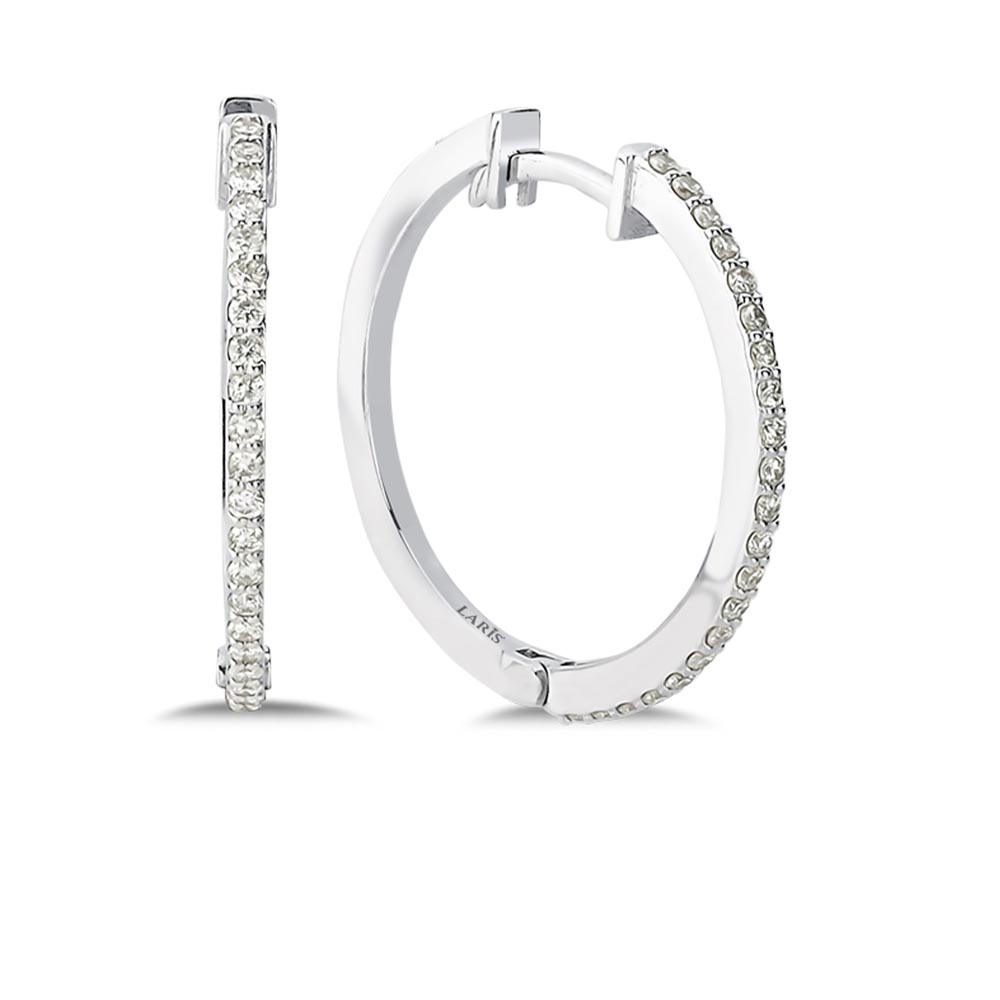 0.28 Karat Pırlanta Halka Küpe - LP04972