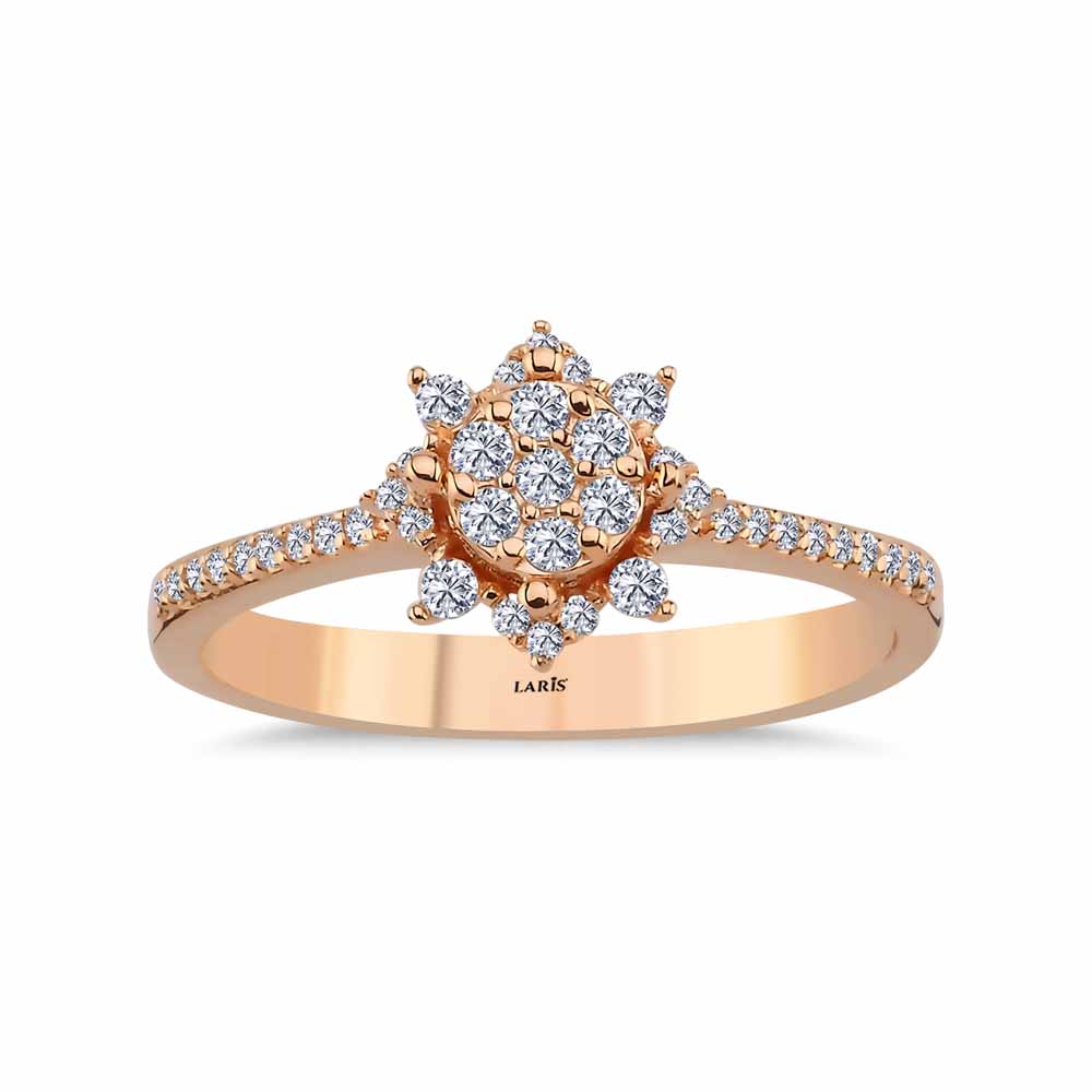 0,30 Karat Pırlanta Vintage Lotus Coronet Yüzük - LP11590