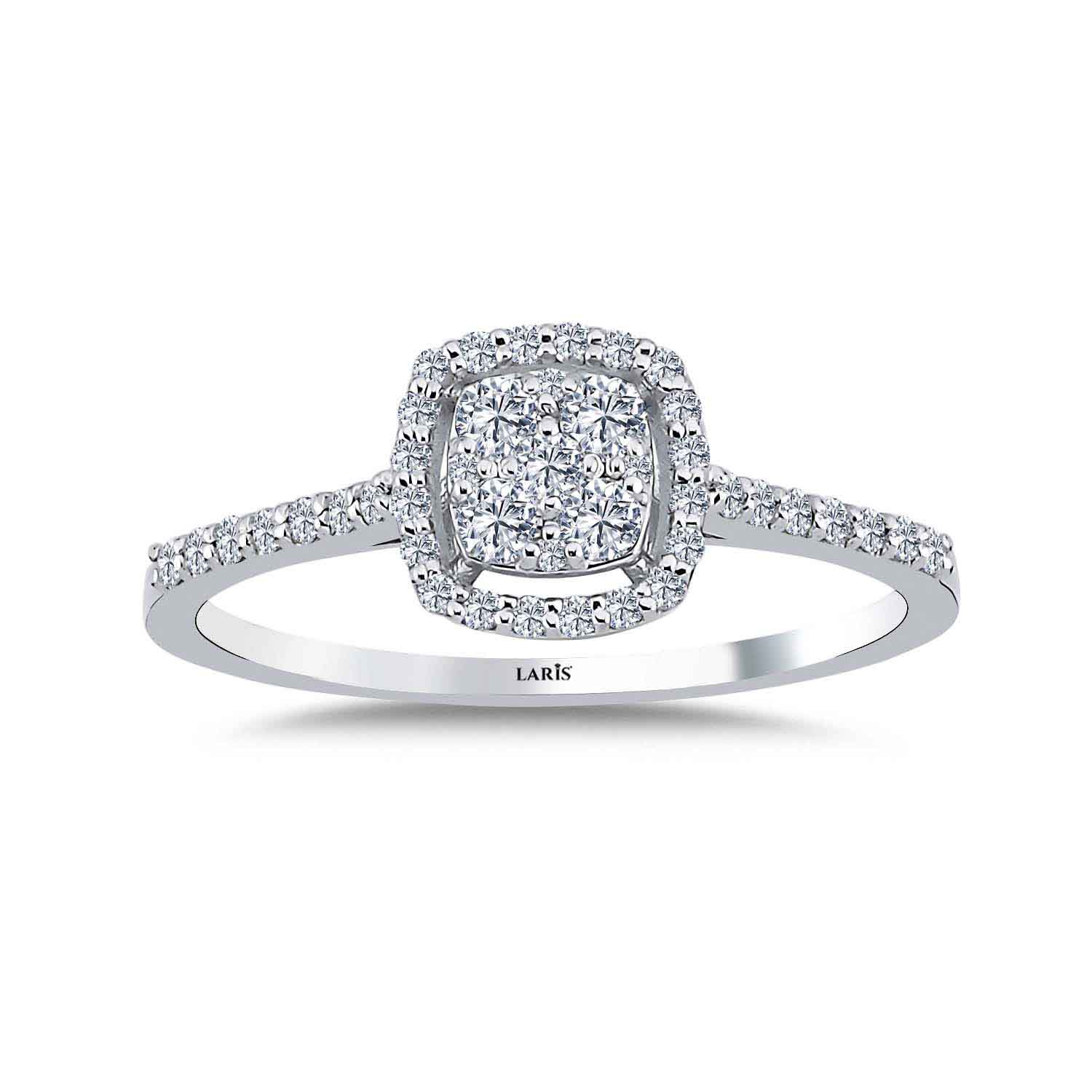 0.33 Karat Pırlanta Coronet Halo Yüzük - LP04829