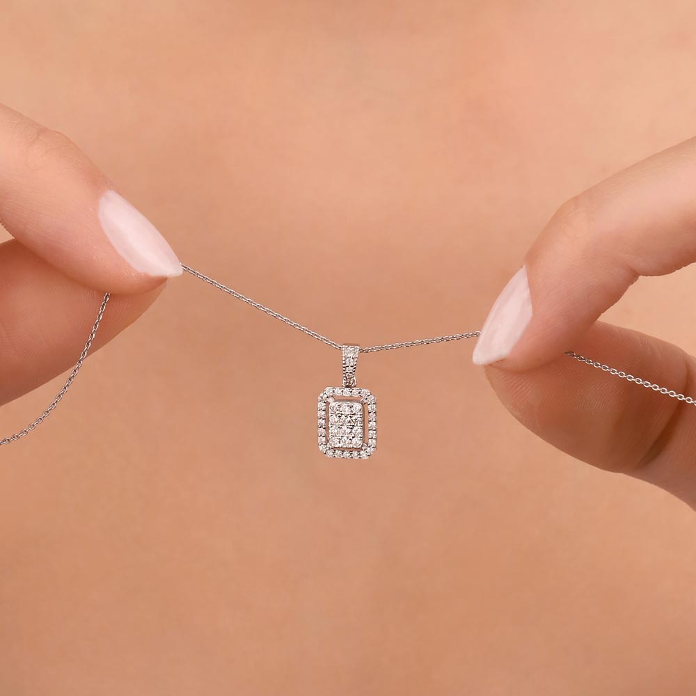 0,33 Karat Pırlanta Coronet Kolye - LP02810