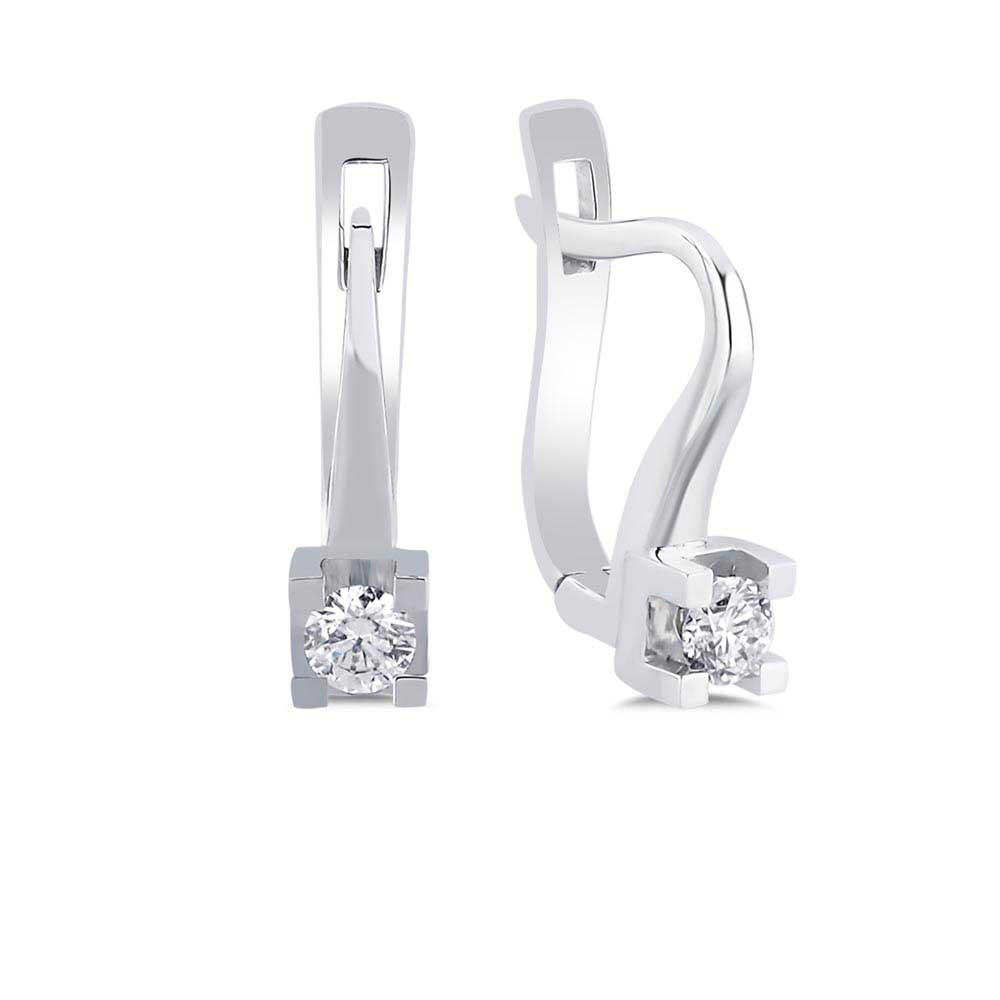 0,33 Karat Pırlanta Tektaş Küpe - LP10106
