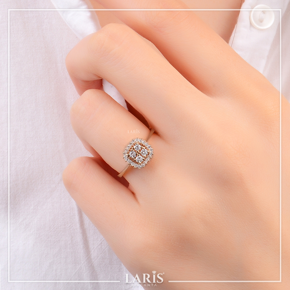 0,34 Karat Pırlanta Özel Tasarım Coronet Yüzük - LP00583