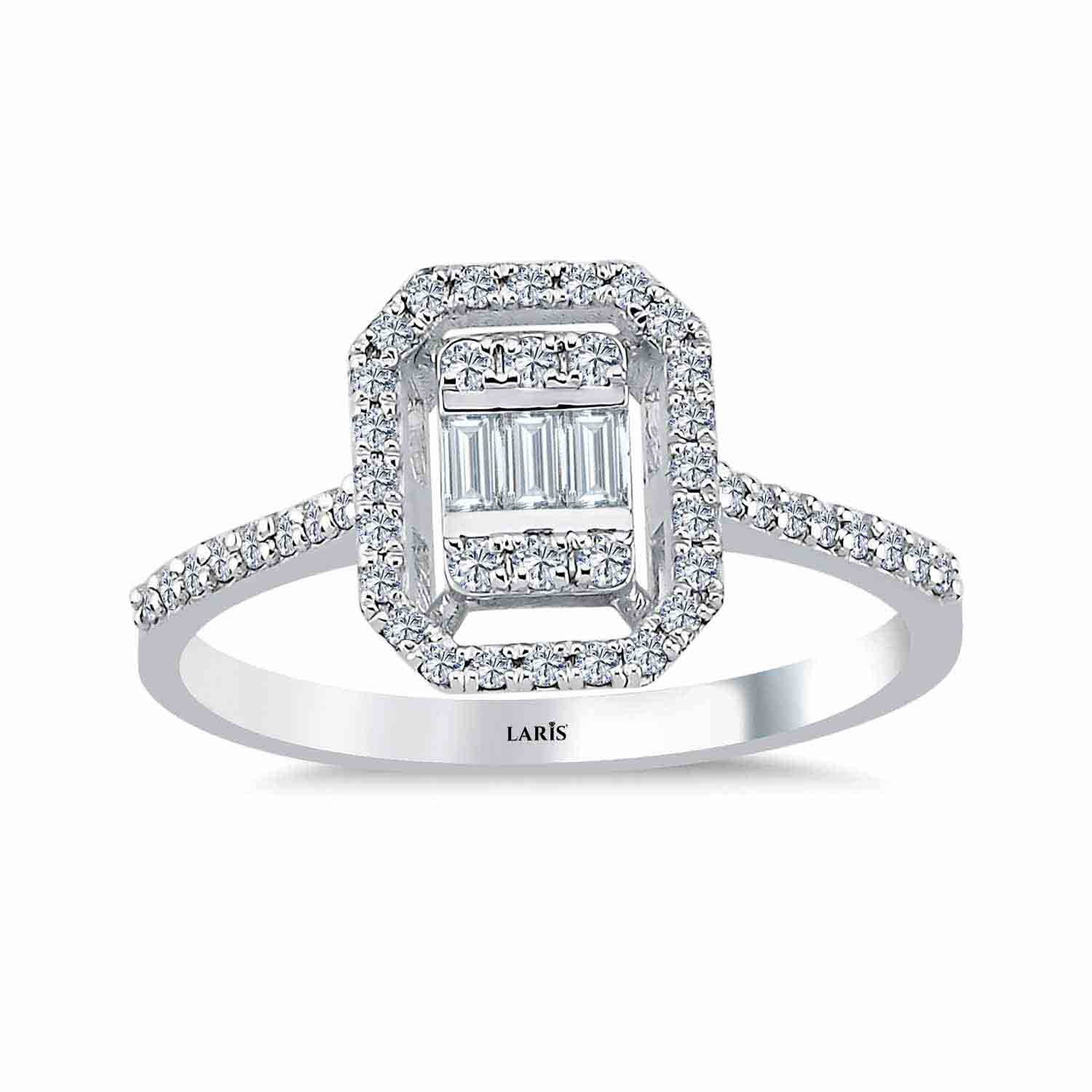 0,35 Karat Pırlanta Elysia Baget Yüzük - LP10741