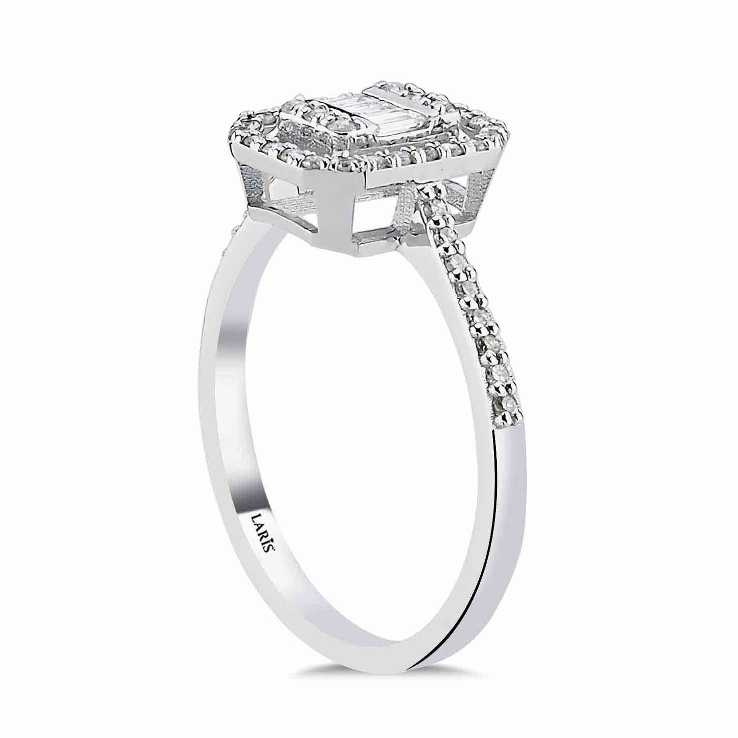 0,35 Karat Pırlanta Elysia Baget Yüzük - LP10741