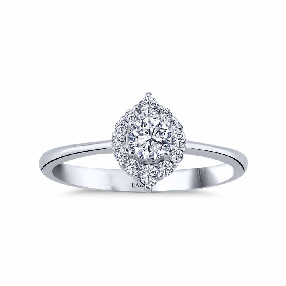 0,35 Karat Pırlanta Halo Tektaş Yüzük - LP09255