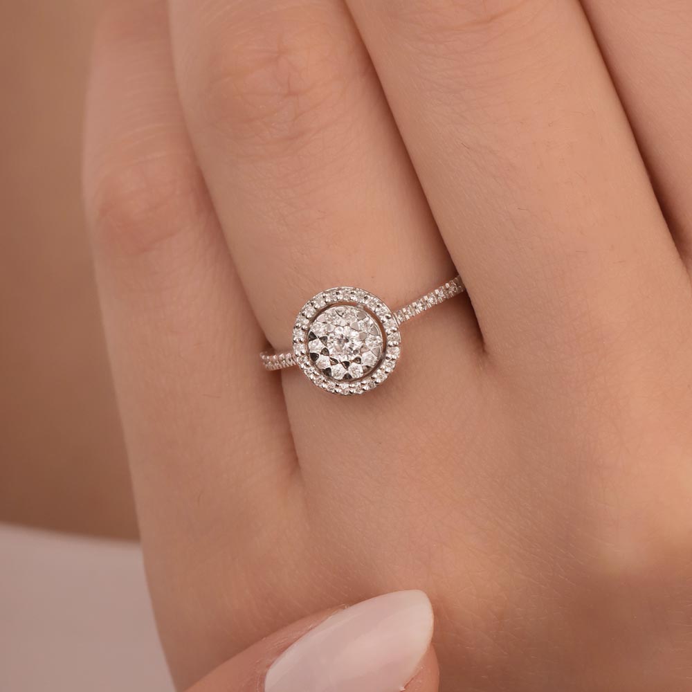 0.35 Karat Pırlanta Özel Tasarım Coronet Yüzük - LP03146