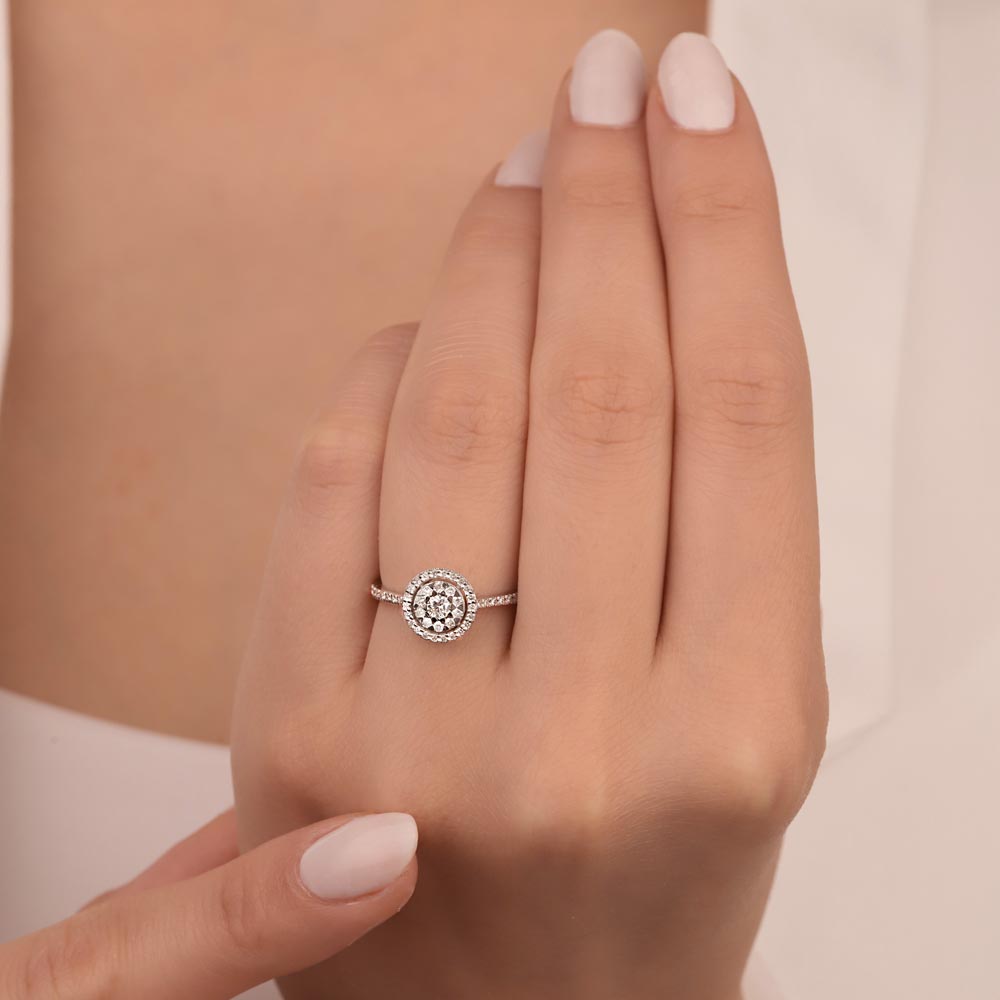 0.35 Karat Pırlanta Özel Tasarım Coronet Yüzük - LP03146