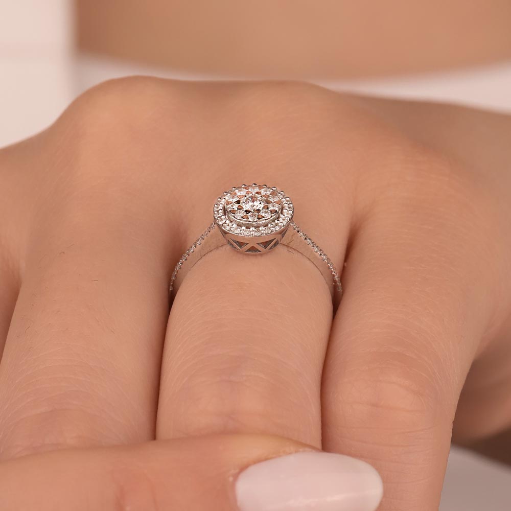 0.35 Karat Pırlanta Özel Tasarım Coronet Yüzük - LP03146