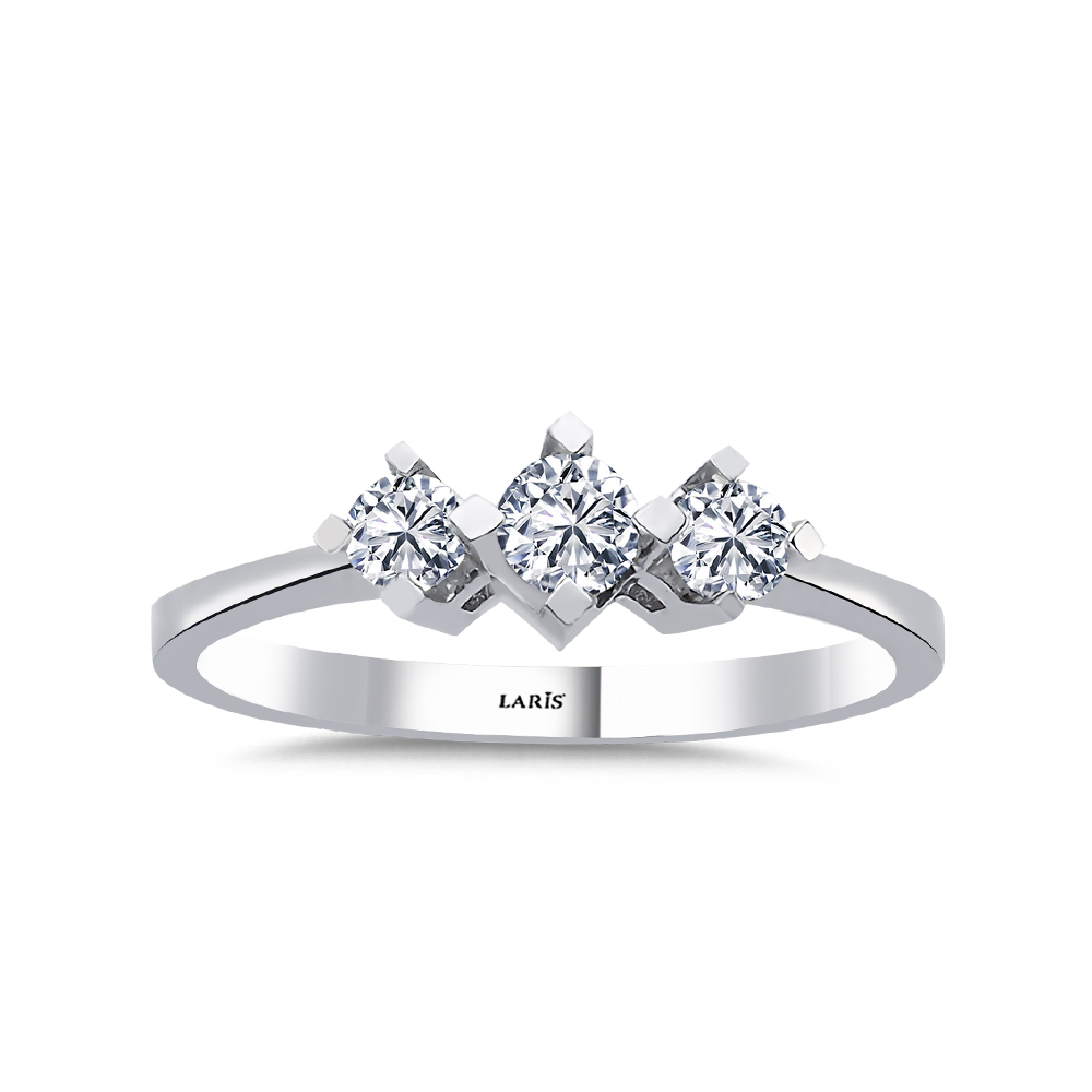 Özel Tasarım Yüzükler 0,36 Karat Pırlanta Verity Tria Yüzük - LP01173