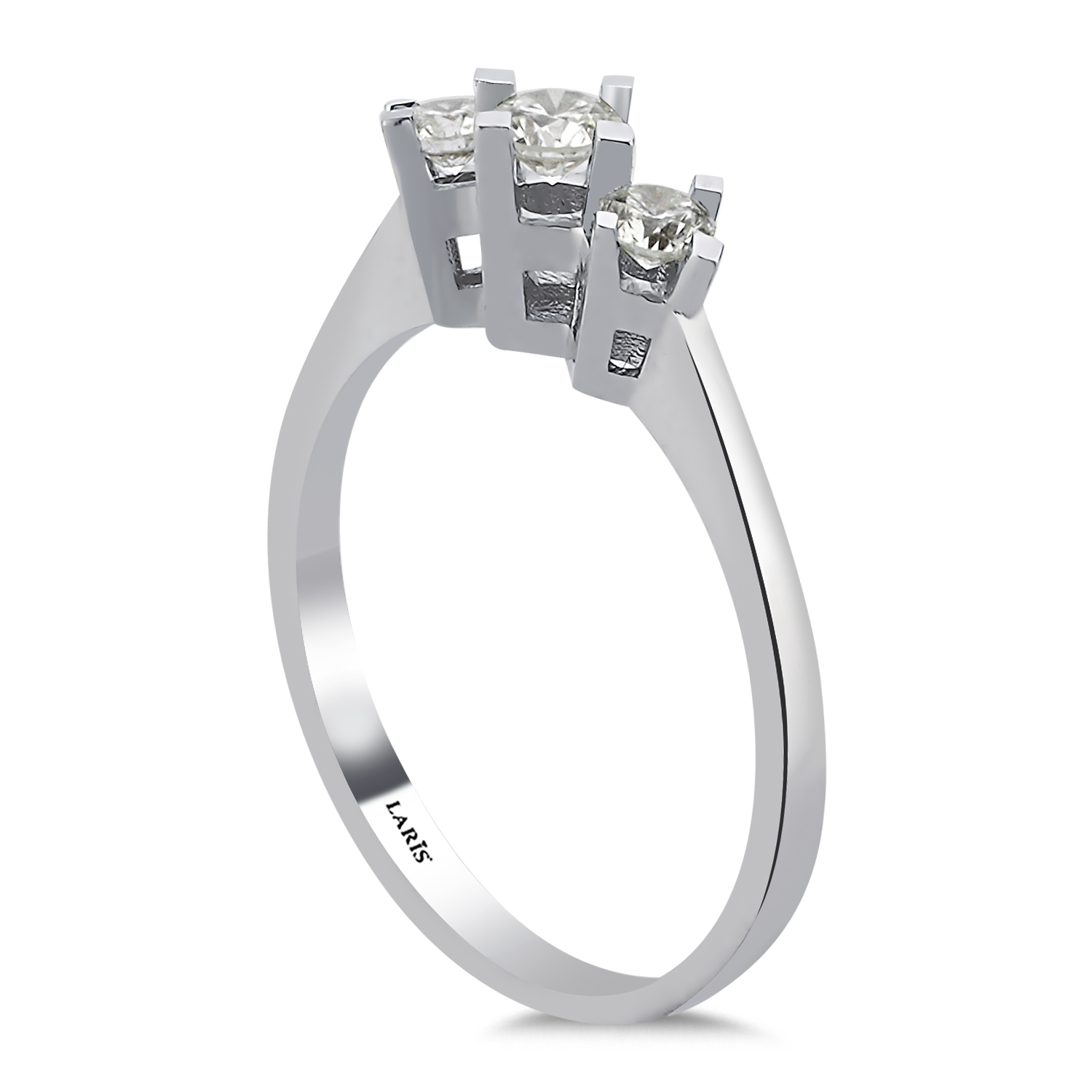 Özel Tasarım Yüzükler 0,36 Karat Pırlanta Verity Tria Yüzük - LP01173