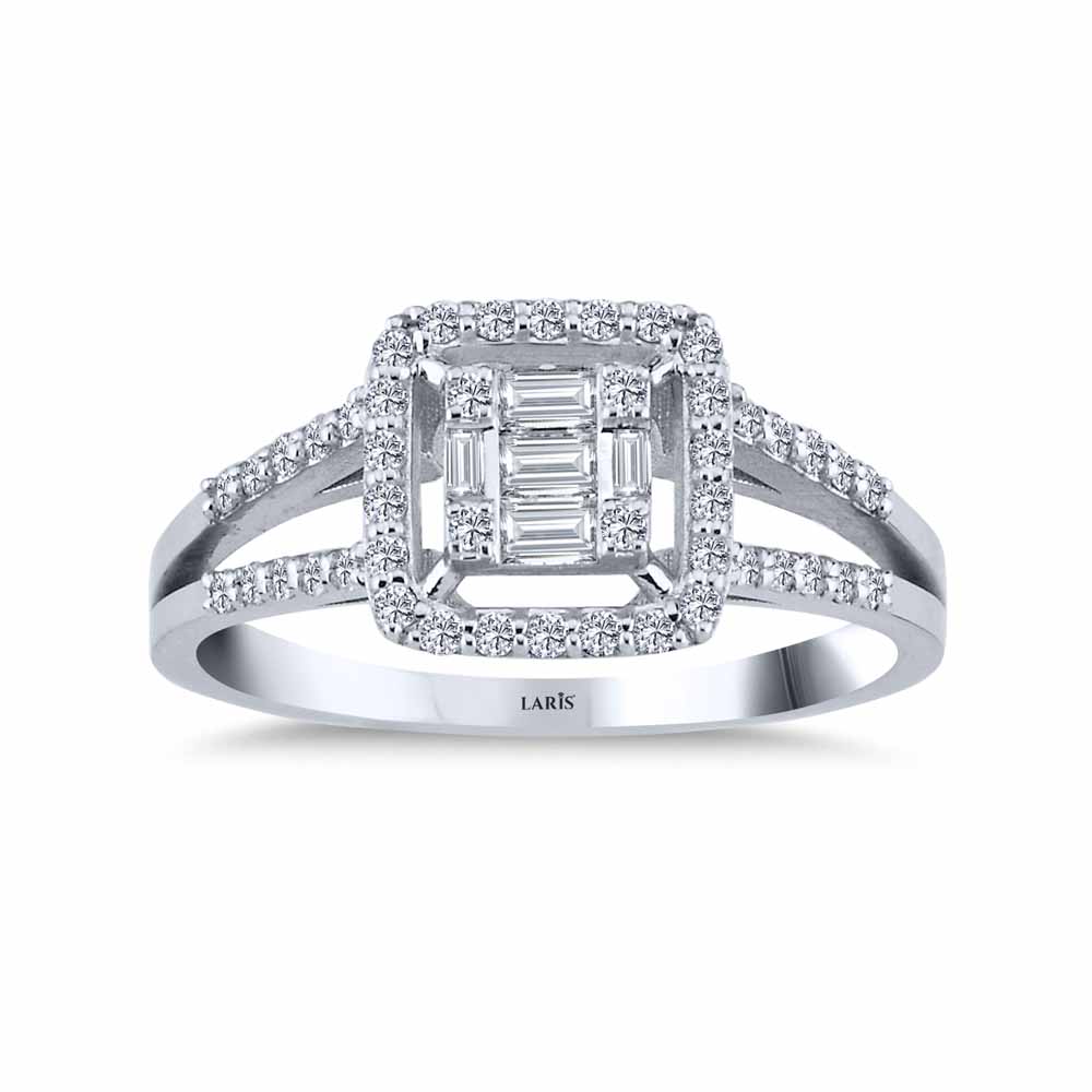 0,39 Karat Pırlanta Baget Yüzük - LP04827