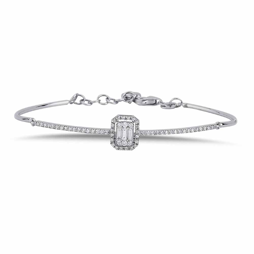 0,40 Karat Pırlanta Baget Kelepçe Bileklik - LP03753